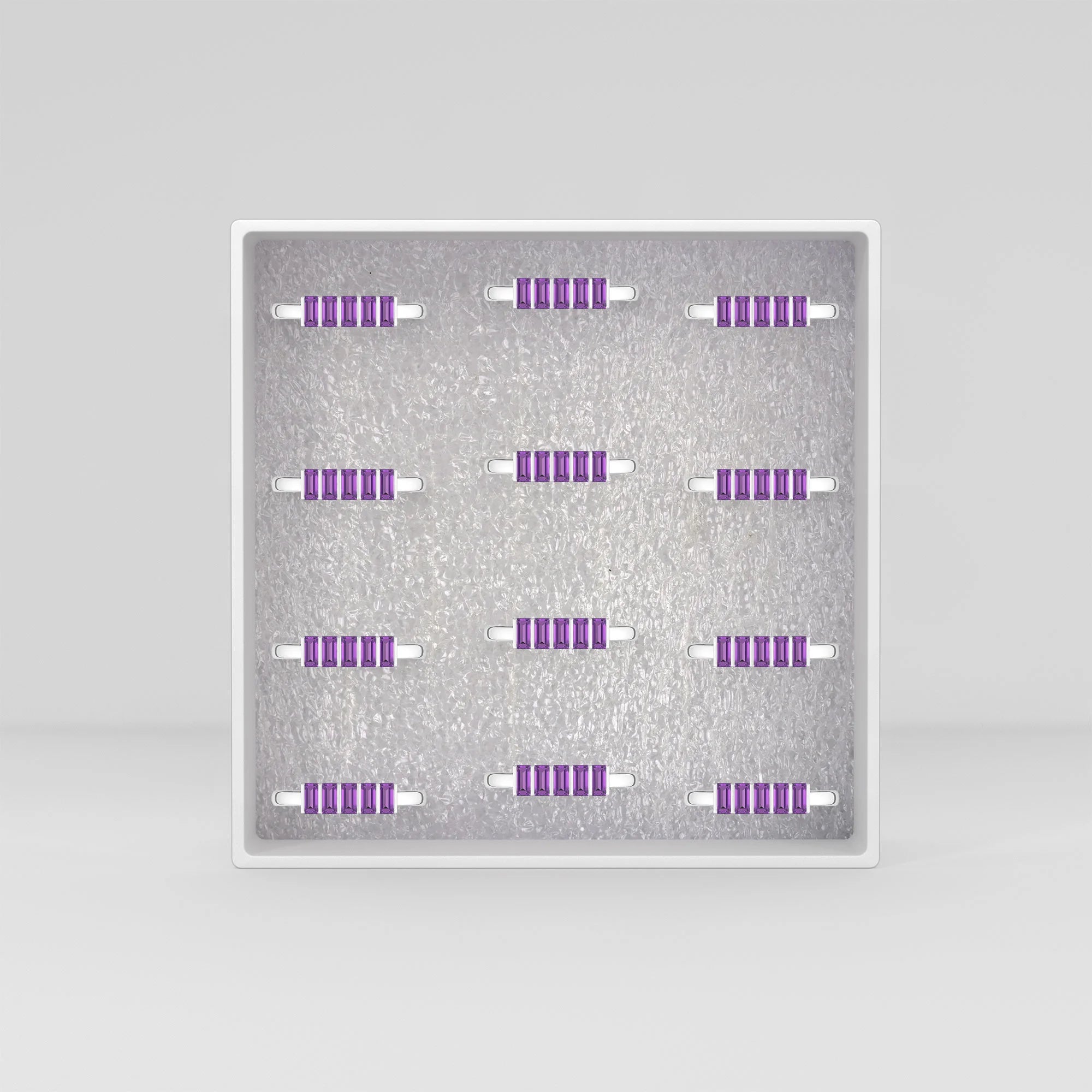 amethyst bezel-set ring