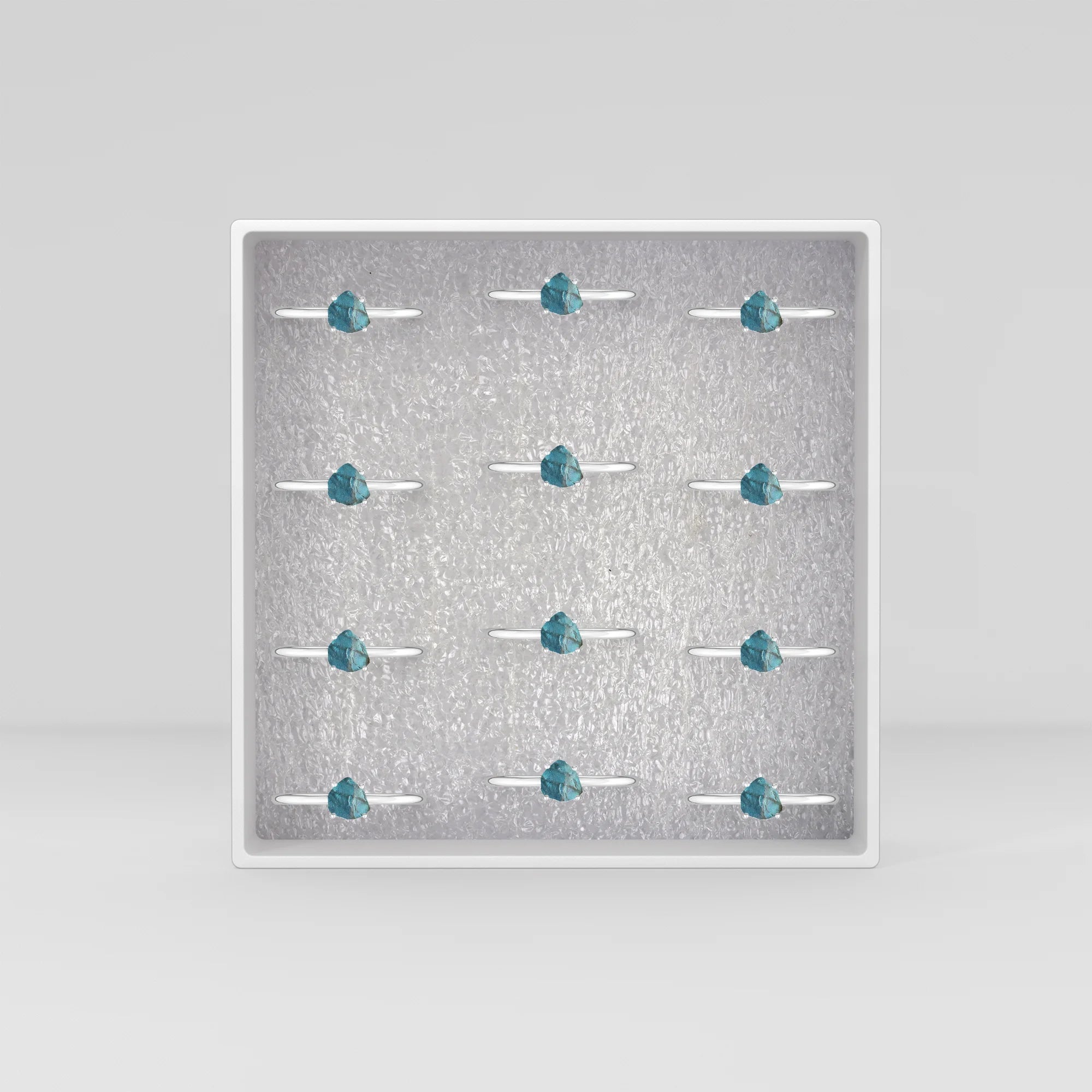 labradorite stackable prong-set ring