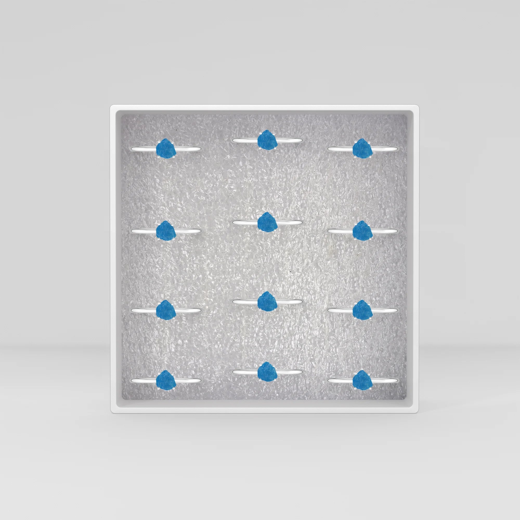 neon apatite stackable prong-set ring