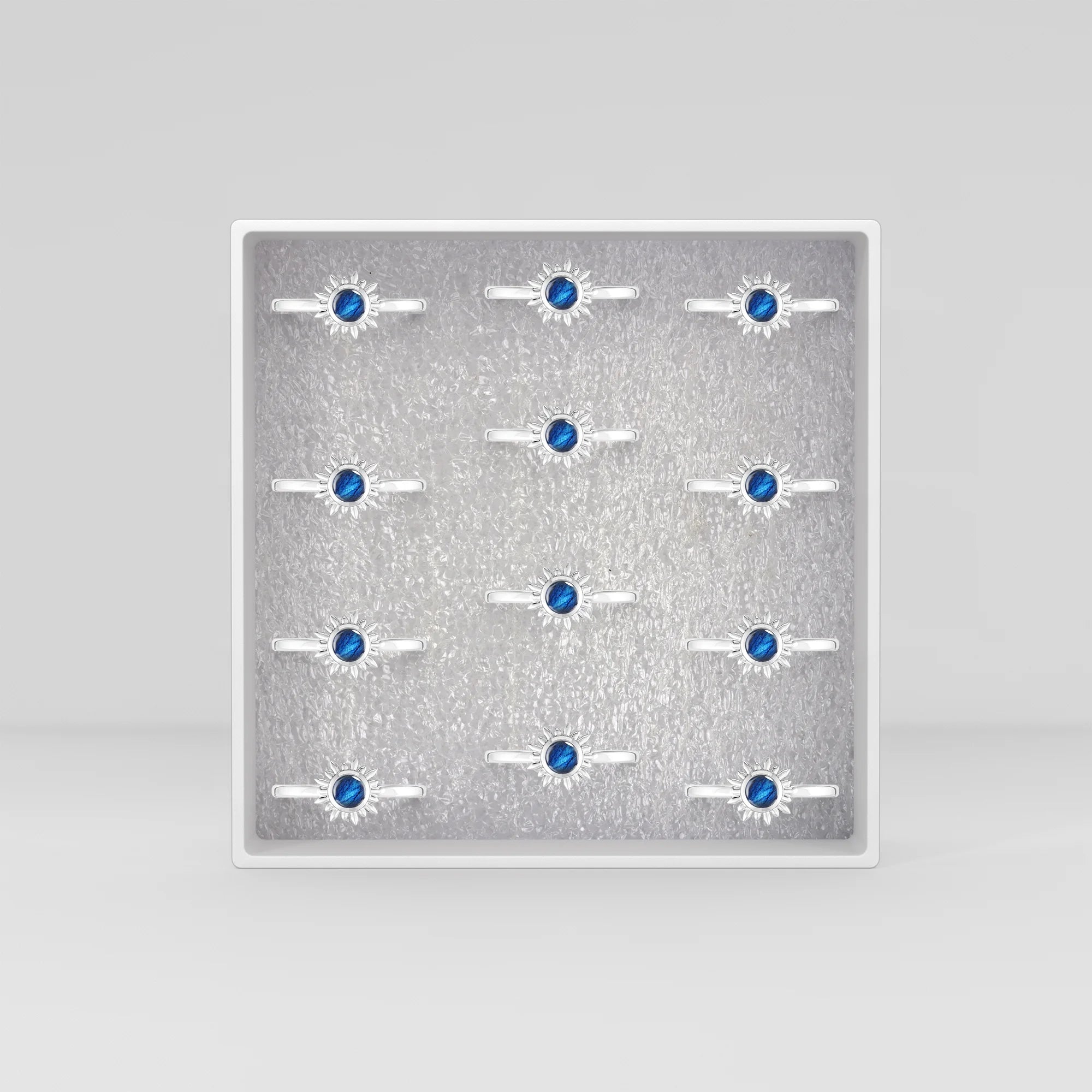 labradorite bezel-set ring