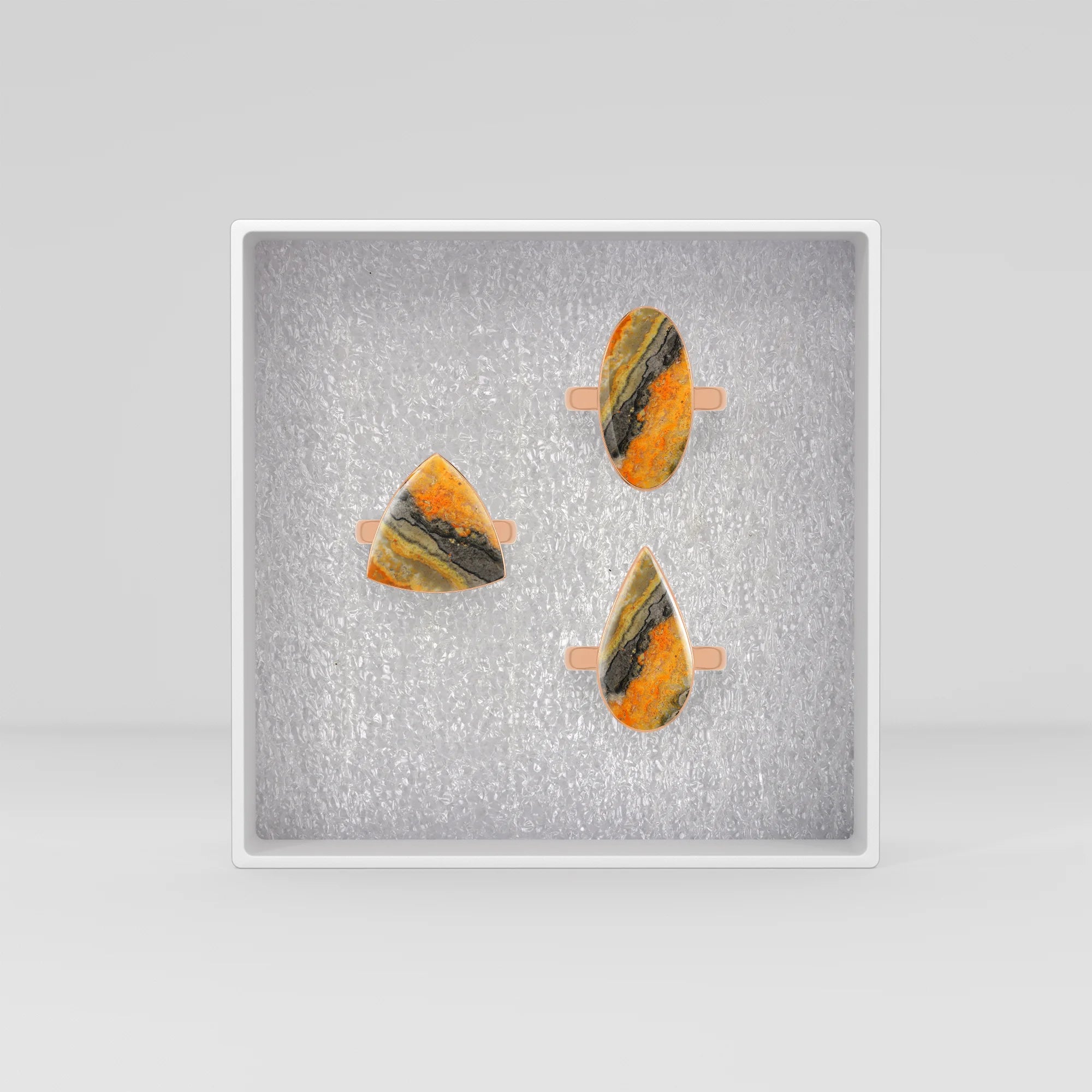 bumble-bee bezel-set ring