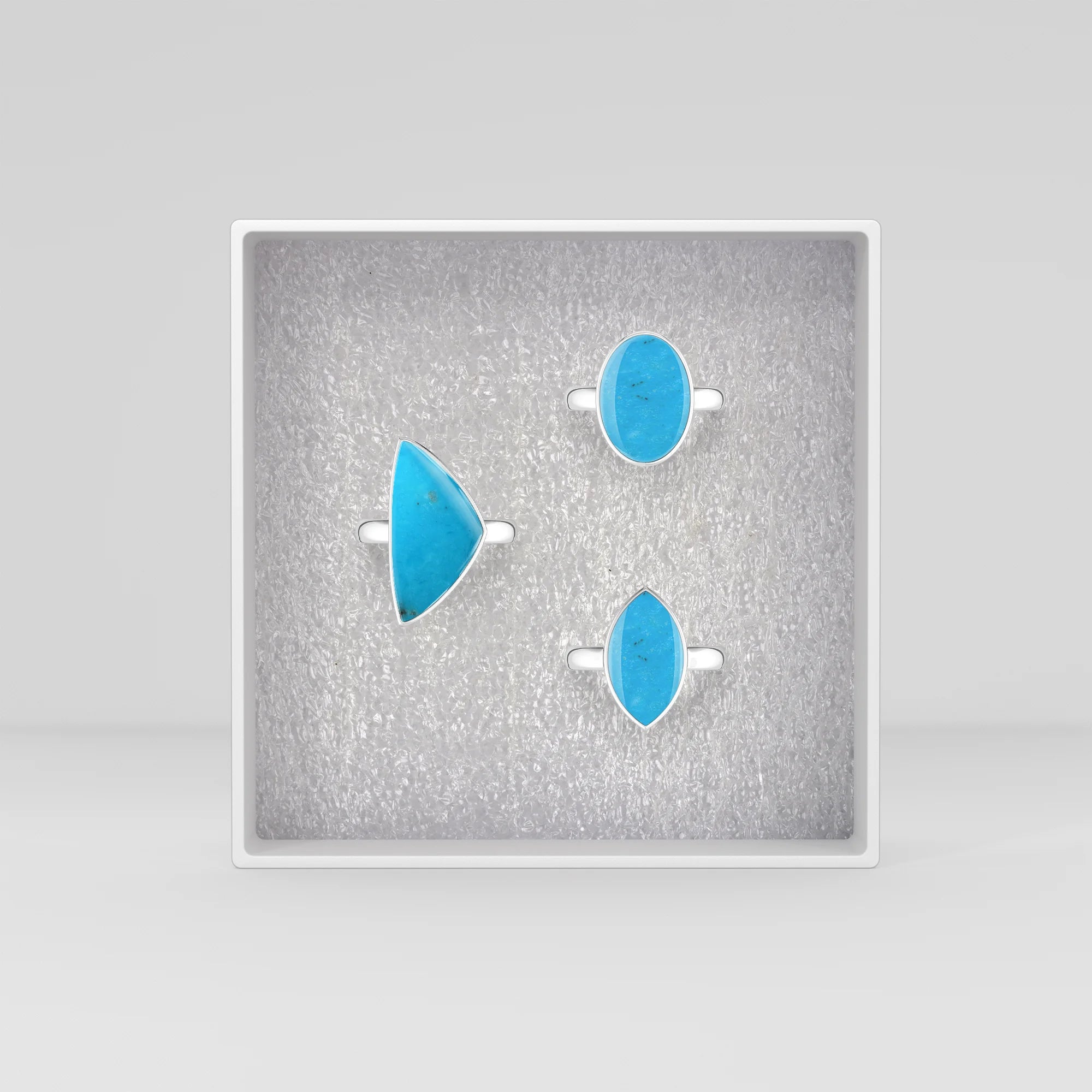 turquoise bezel-set ring