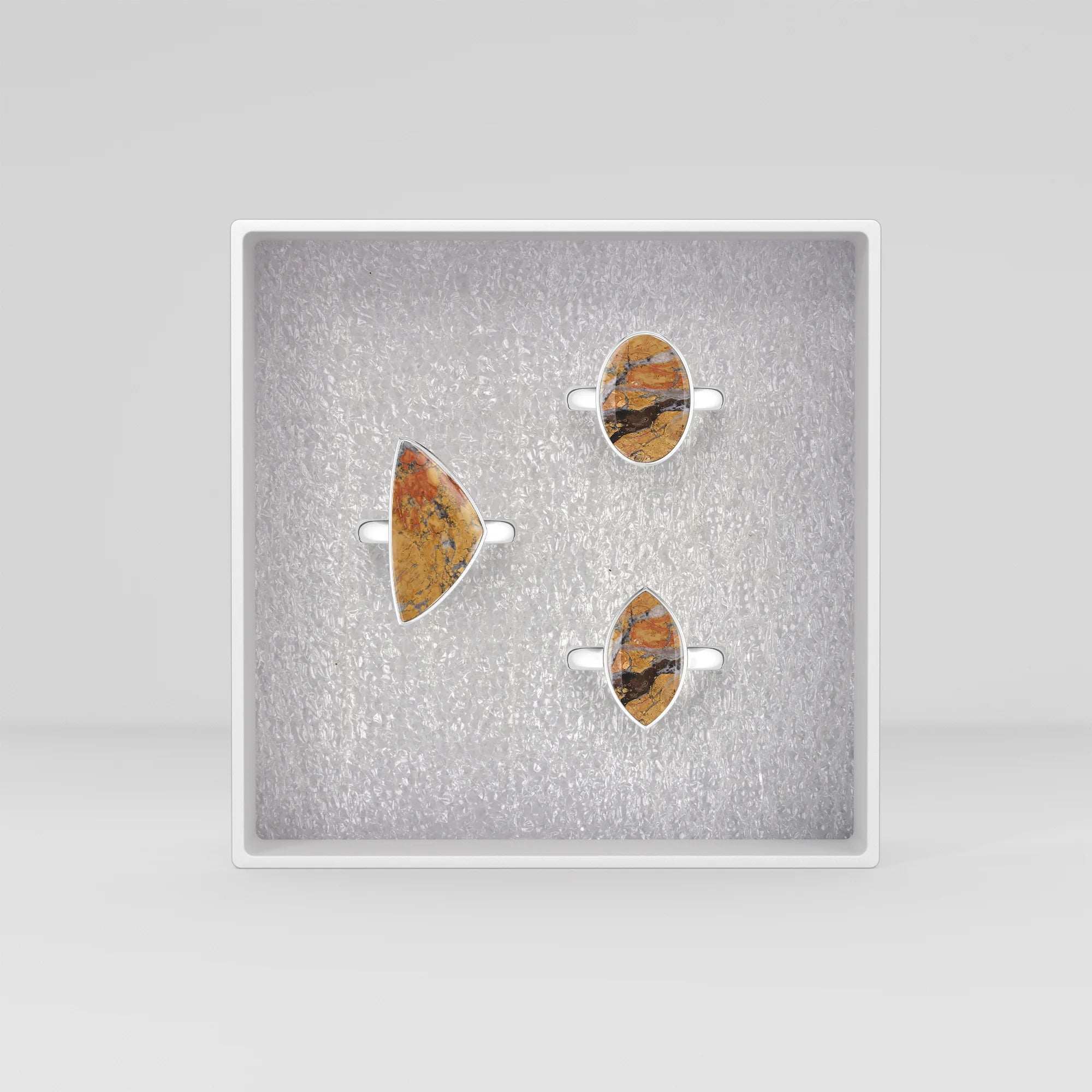 malingano-jasper bezel-set ring