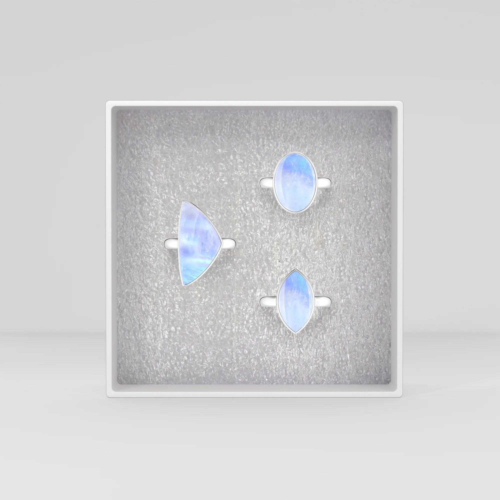 purple-moonstone bezel-set ring