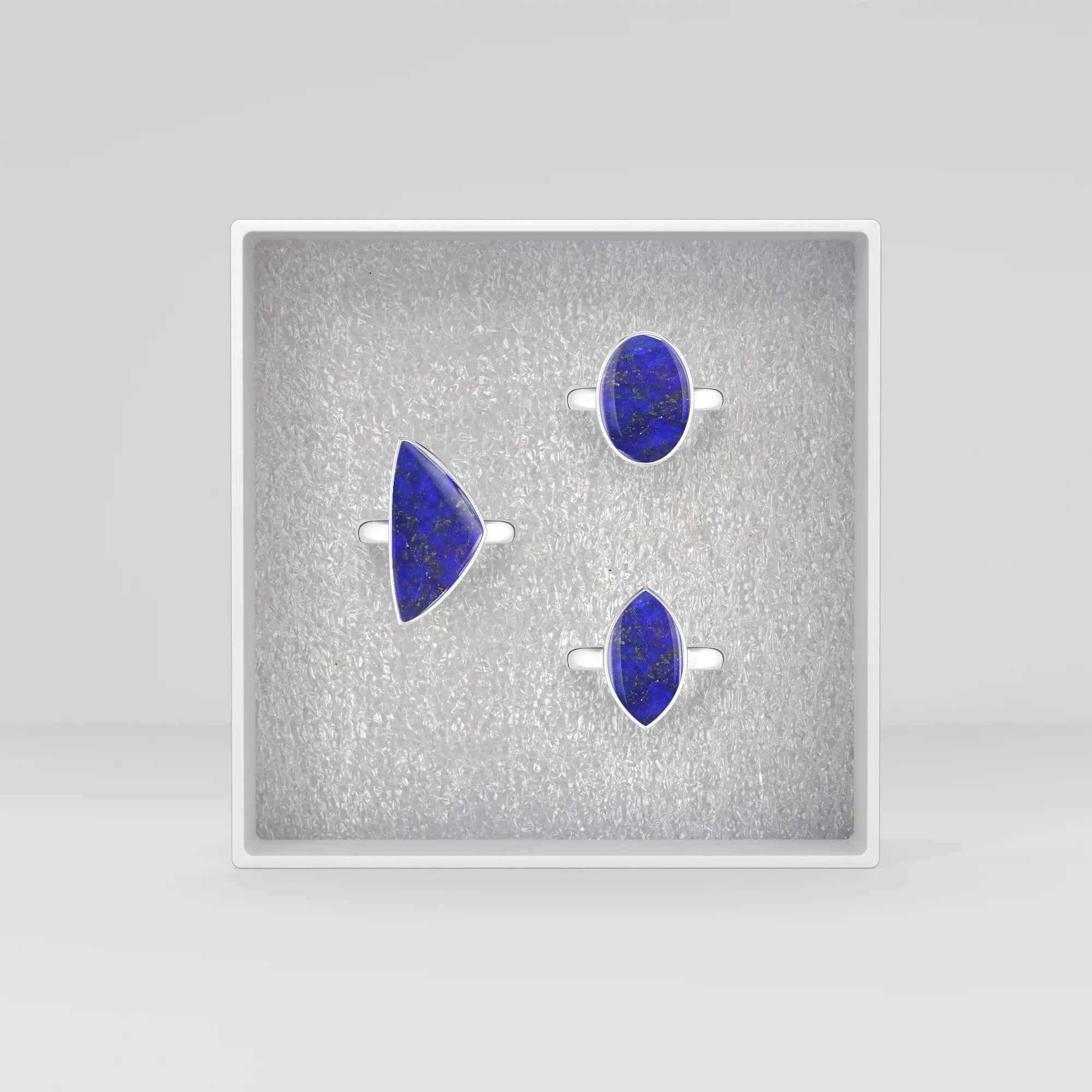 lapis-lazuli bezel-set ring
