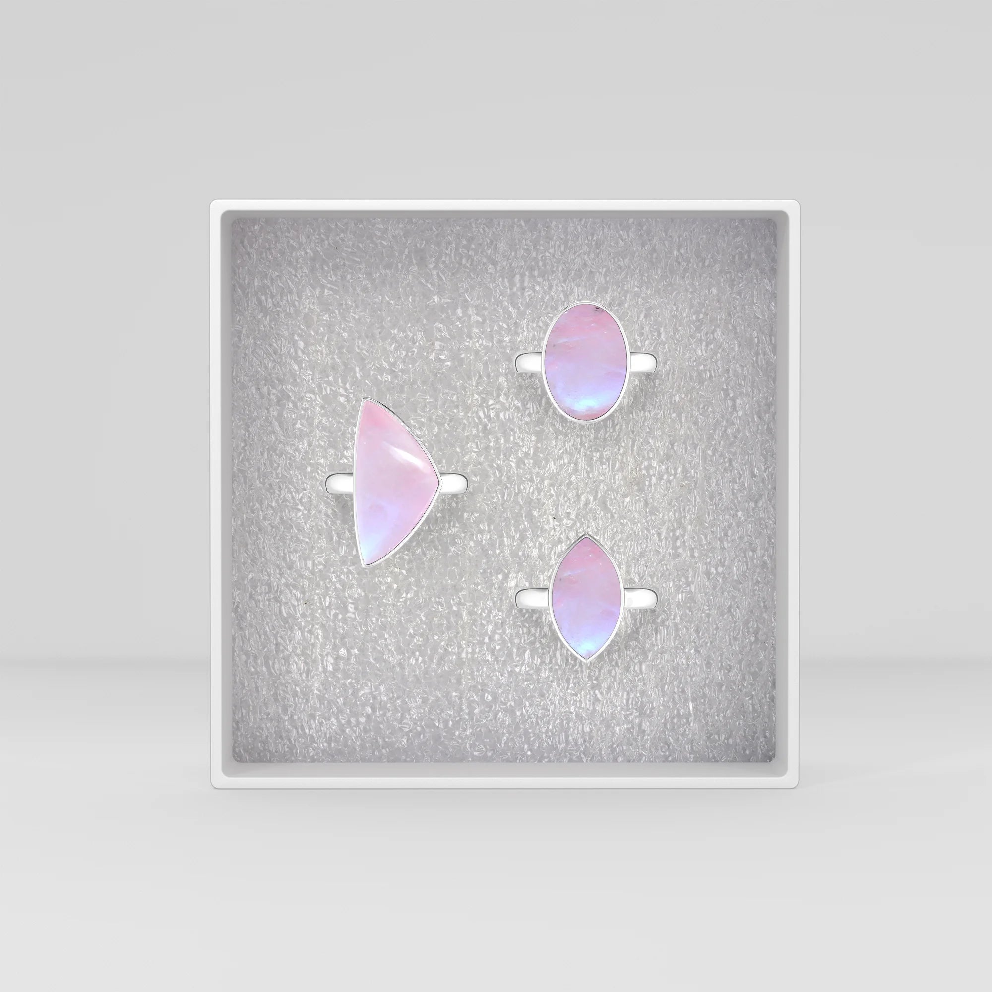 pink-moonstone bezel-set ring