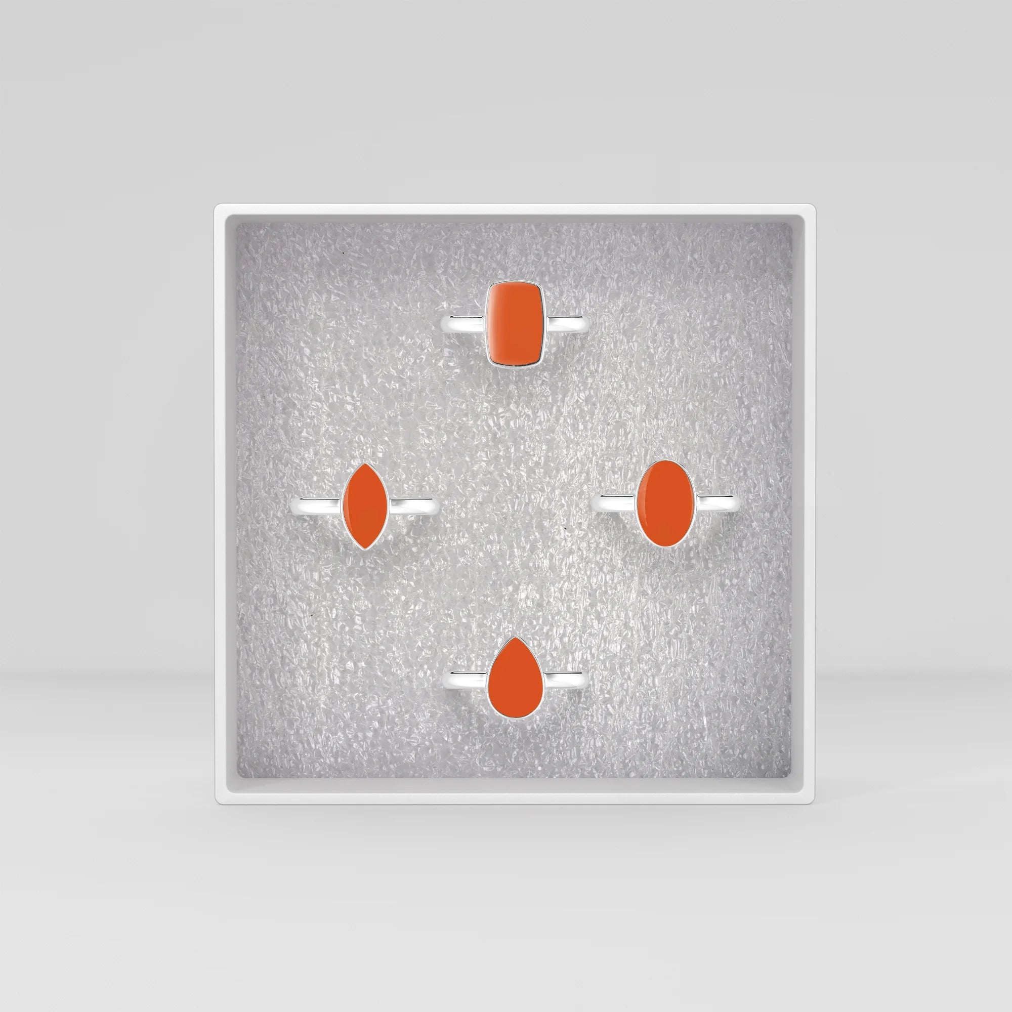 carnelian bezel-set ring