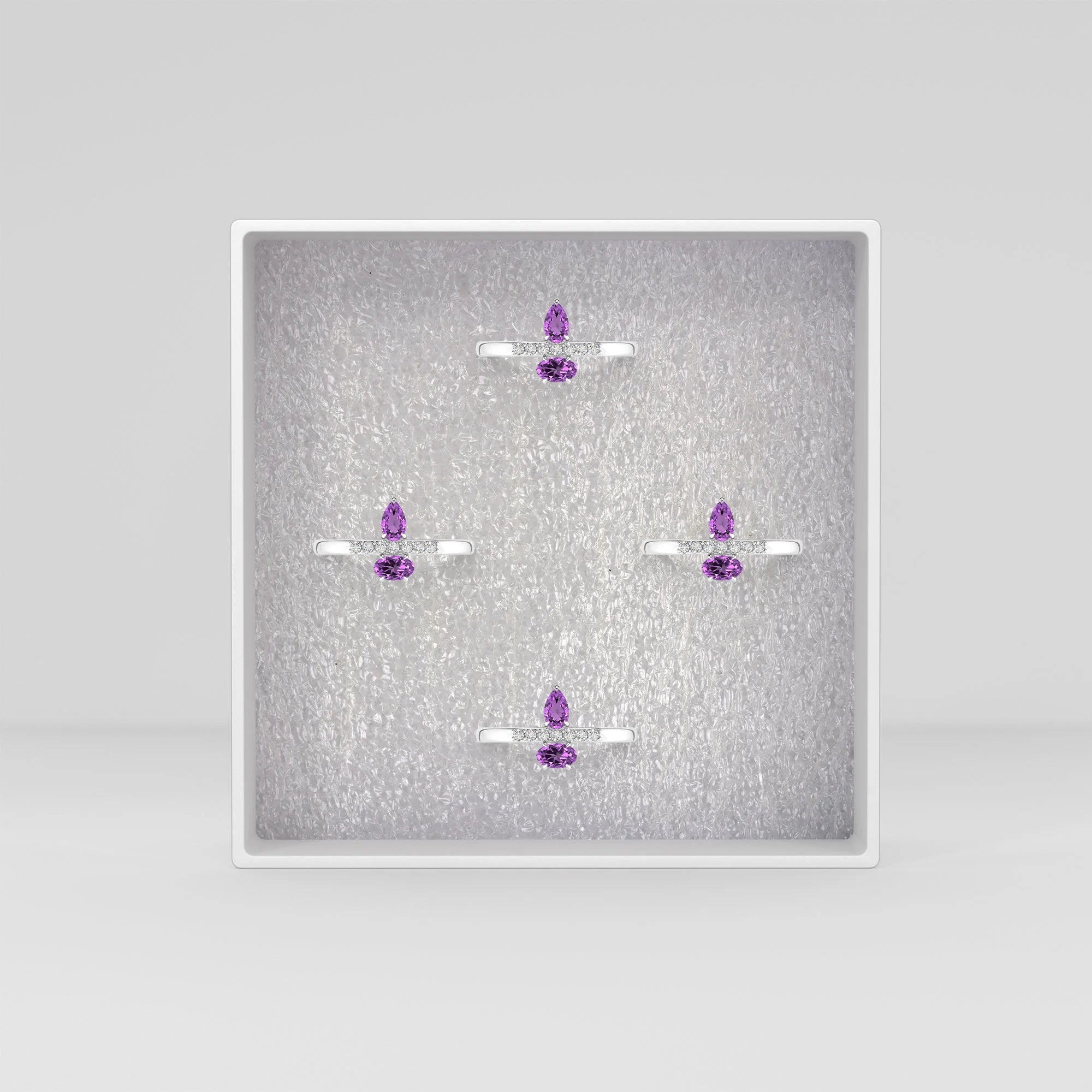 amethyst prong-set ring