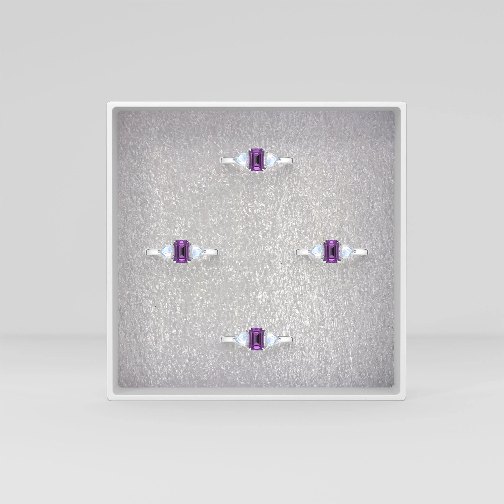 natural amethyst ring