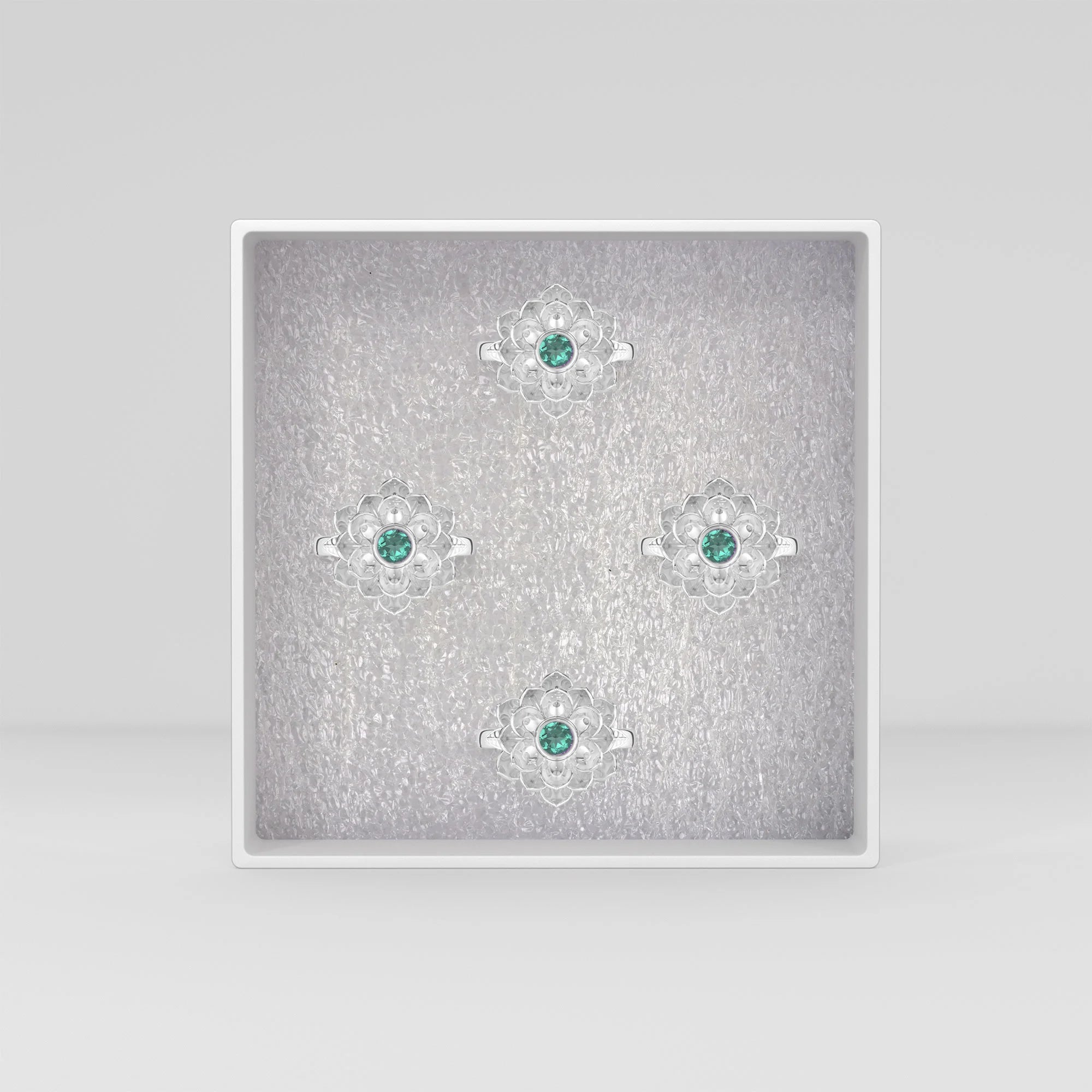 natural green tourmaline ring