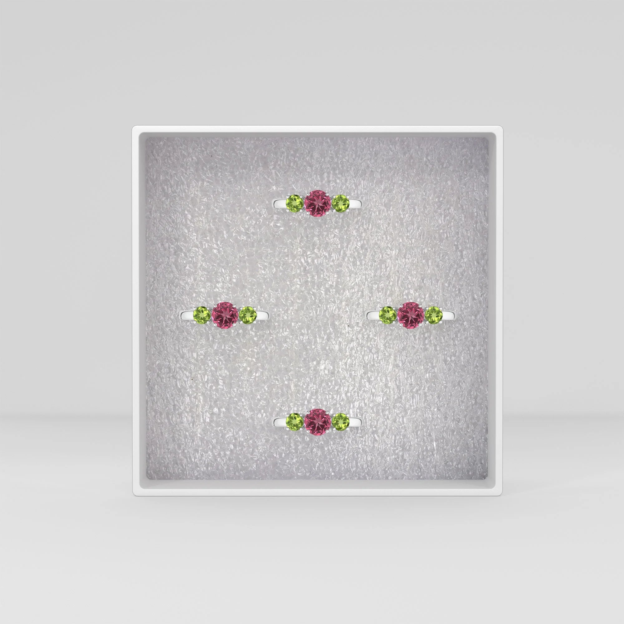 natural pink tourmaline ring