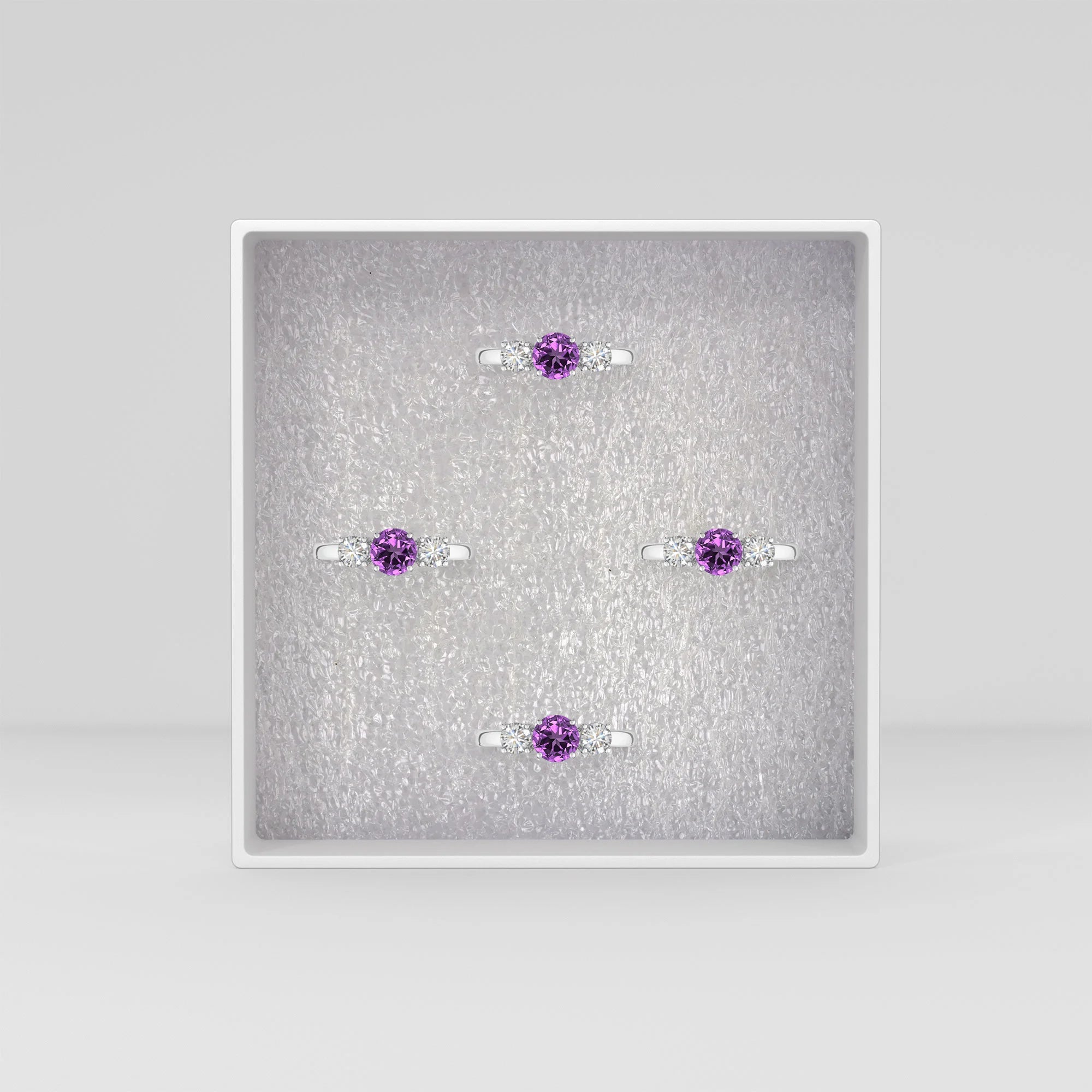 natural amethyst ring