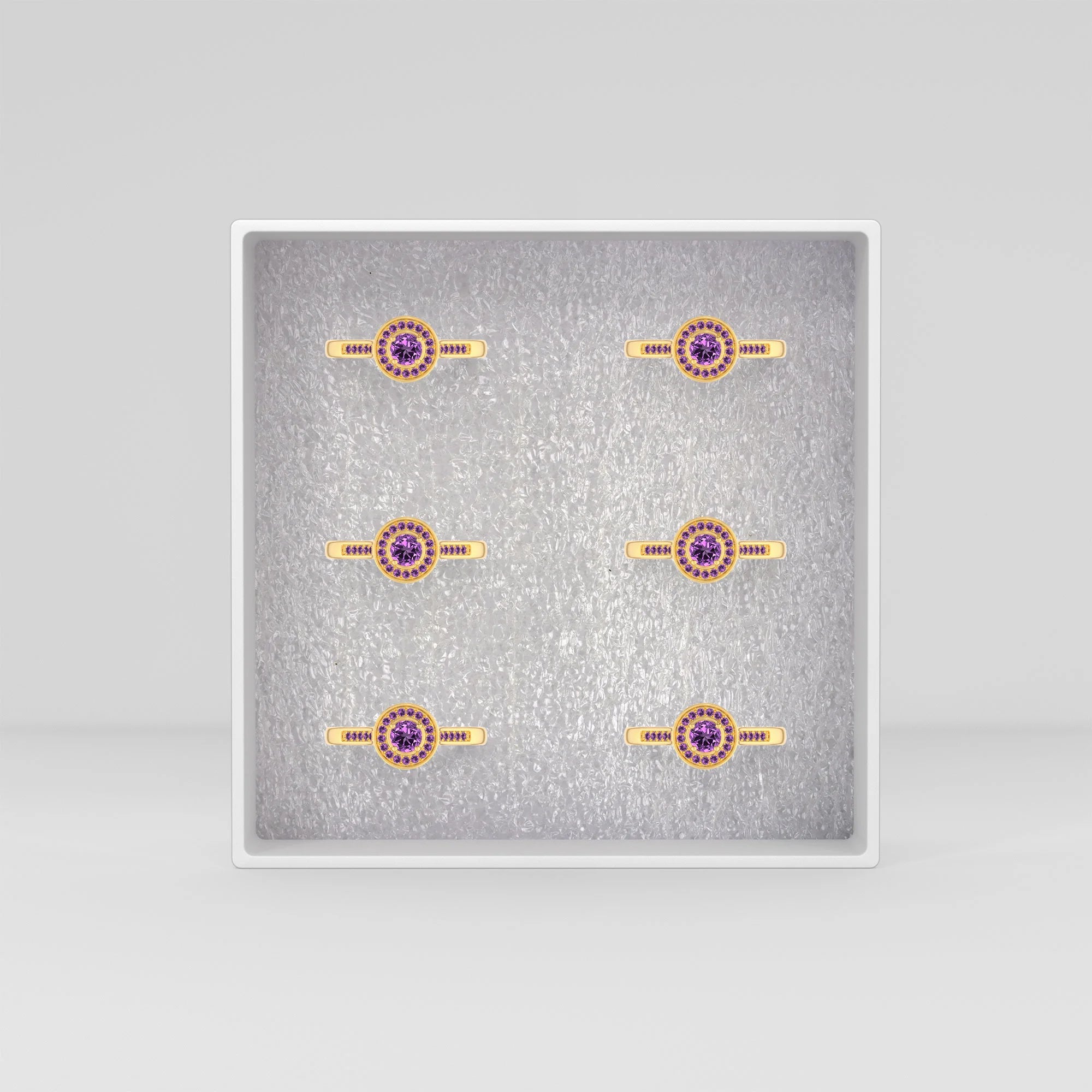 amethyst prong-set ring