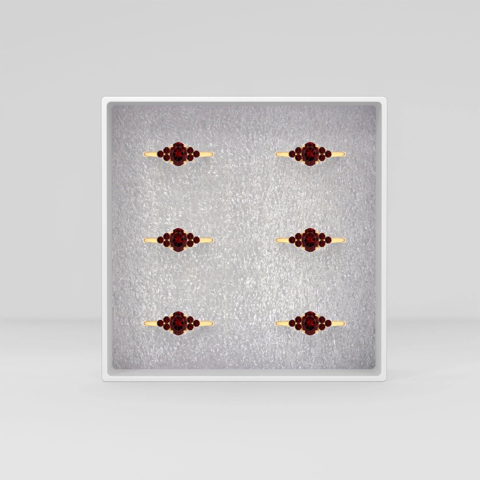 garnet prong-set ring