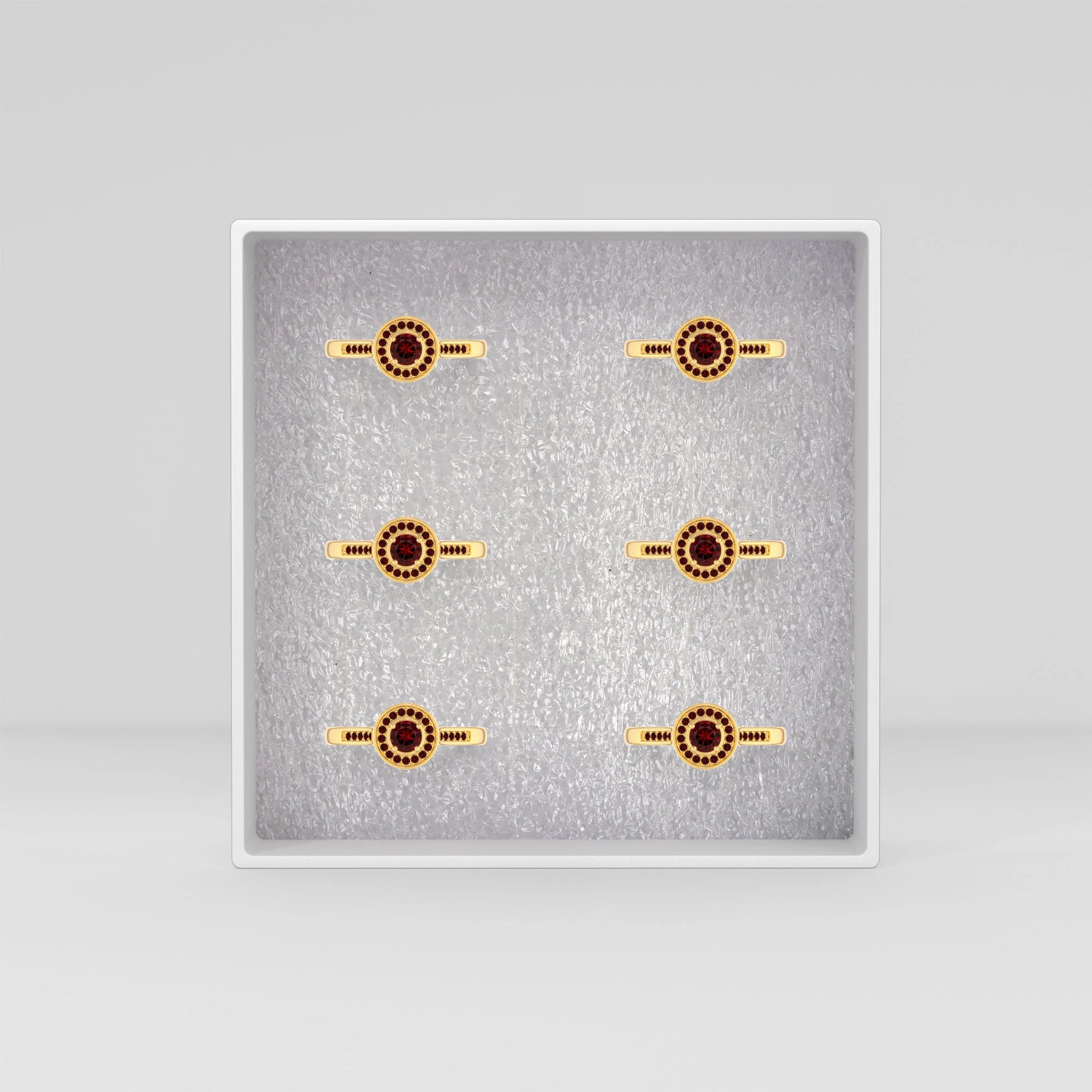 garnet prong-set ring