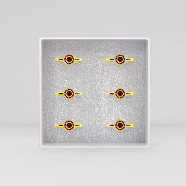 garnet prong-set ring