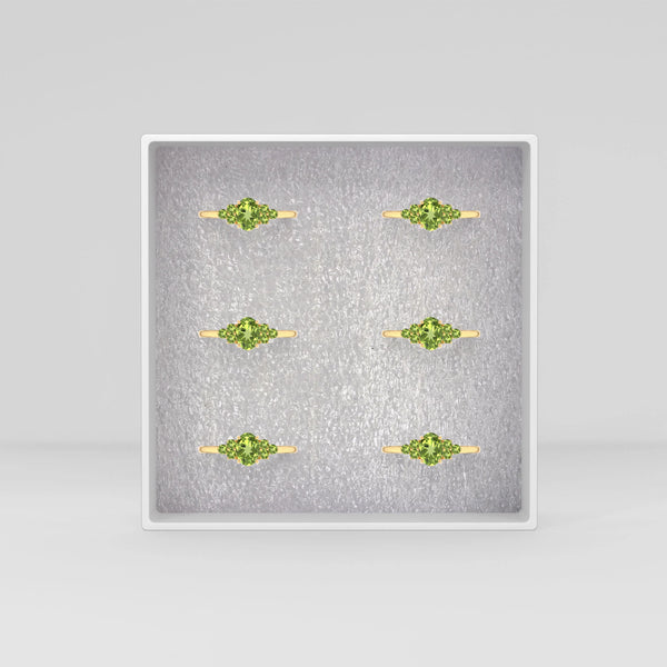 peridot prong-set ring