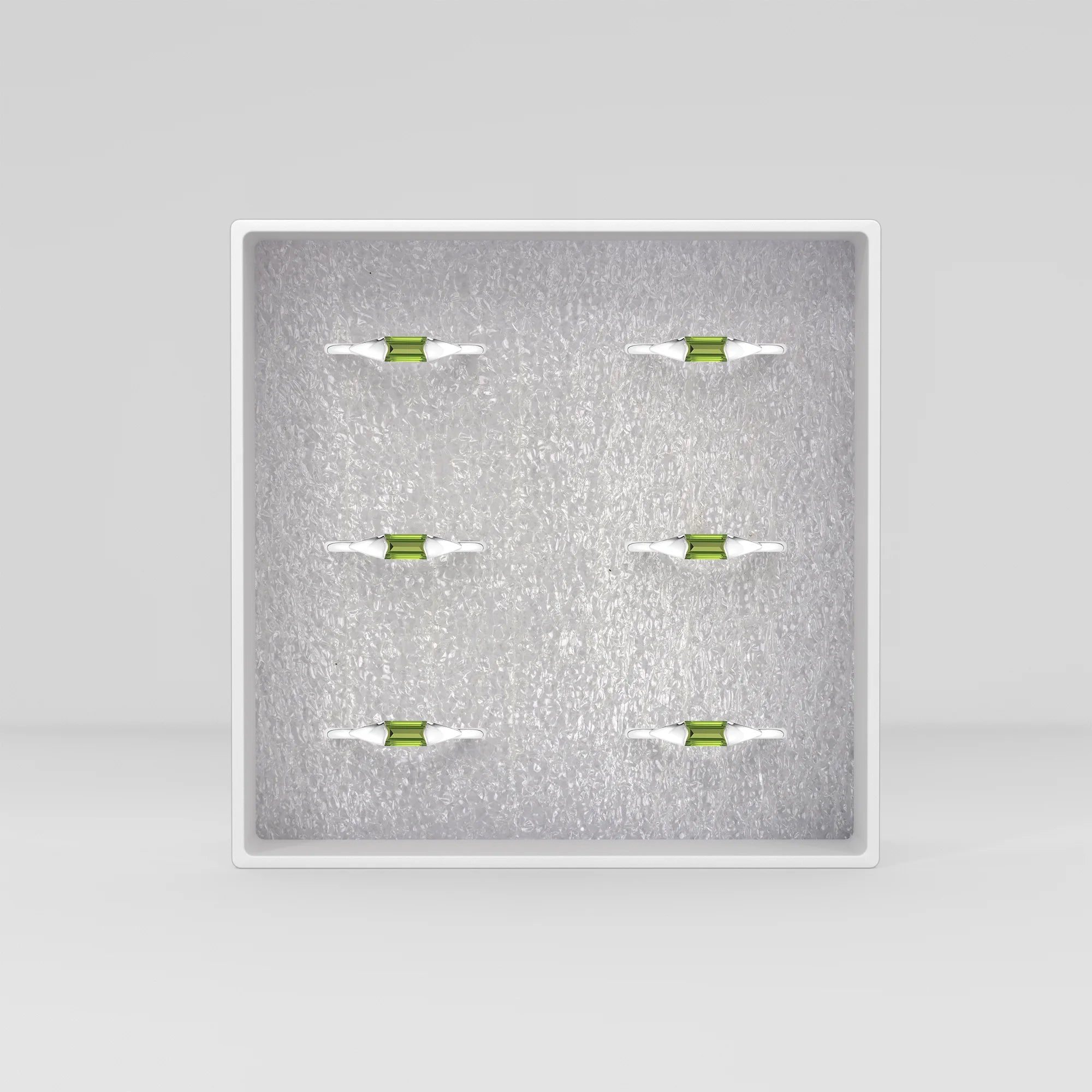 peridot bezel-set ring