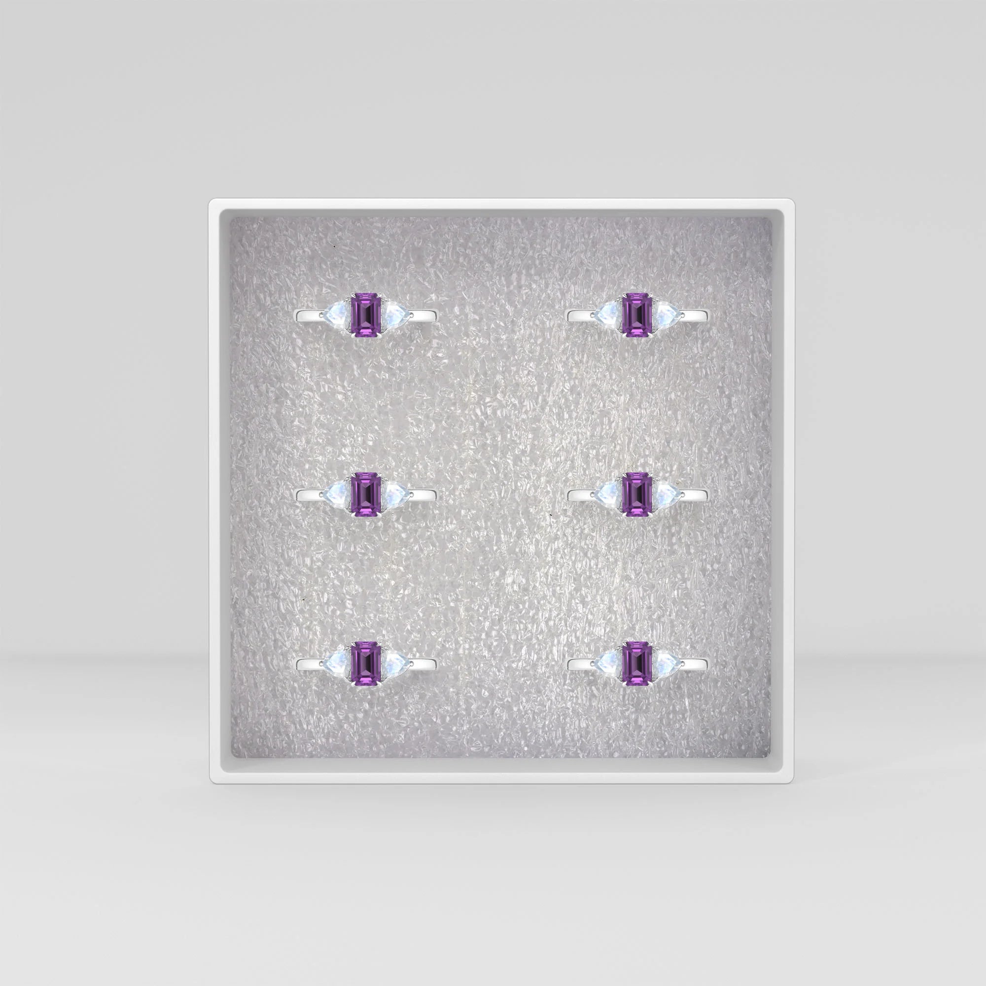 natural amethyst ring