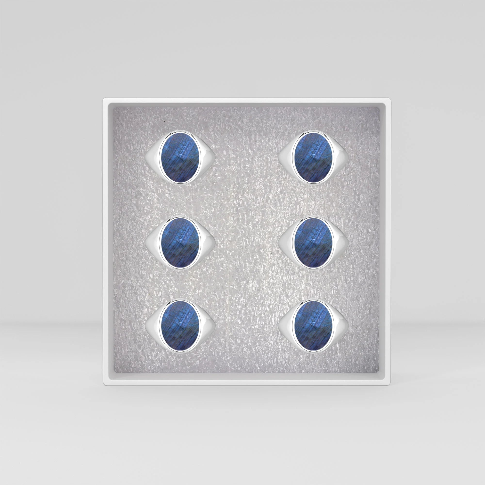 labradorite bezel-set ring