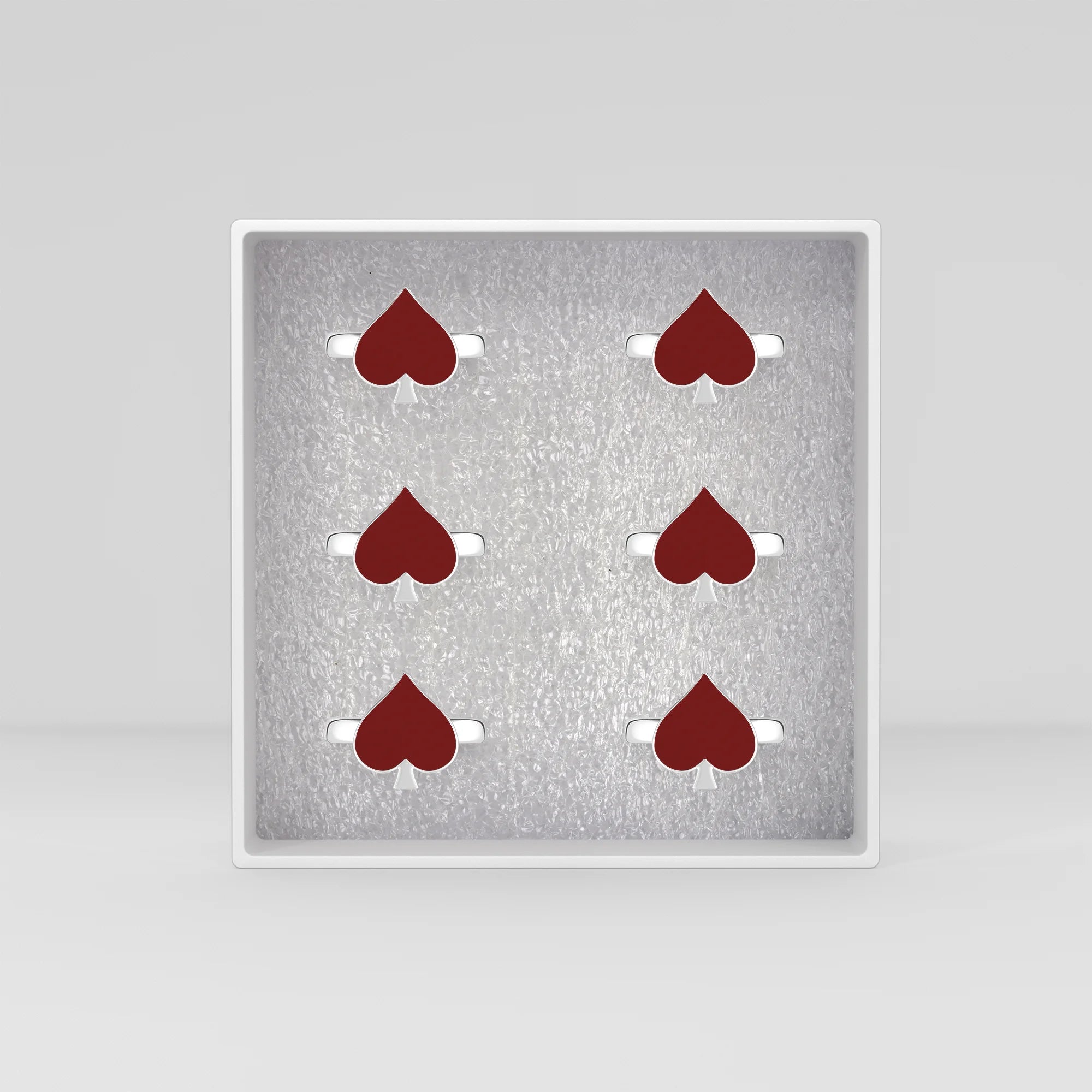 red garnet bezel-set ring