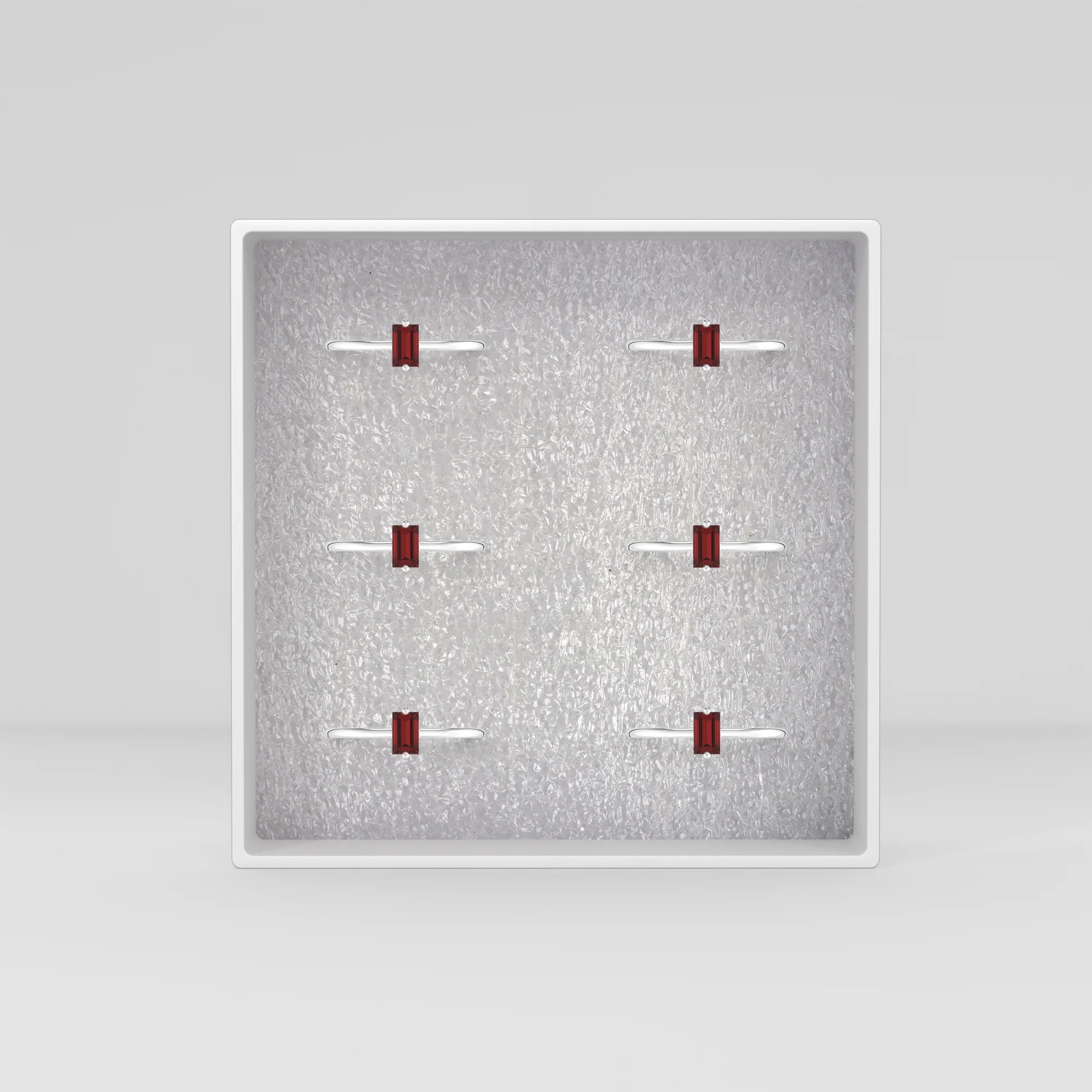 garnet prong-set ring