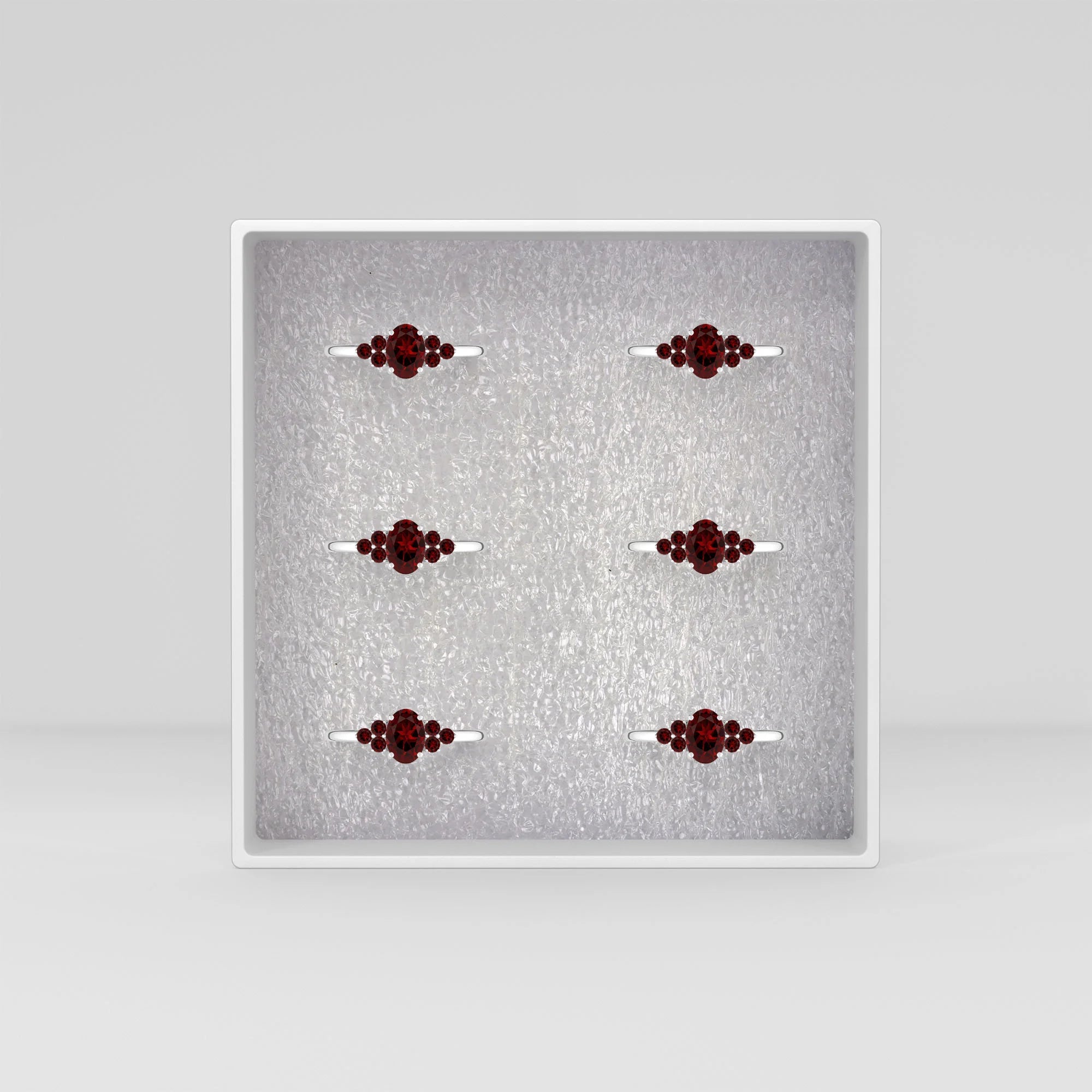garnet prong-set ring