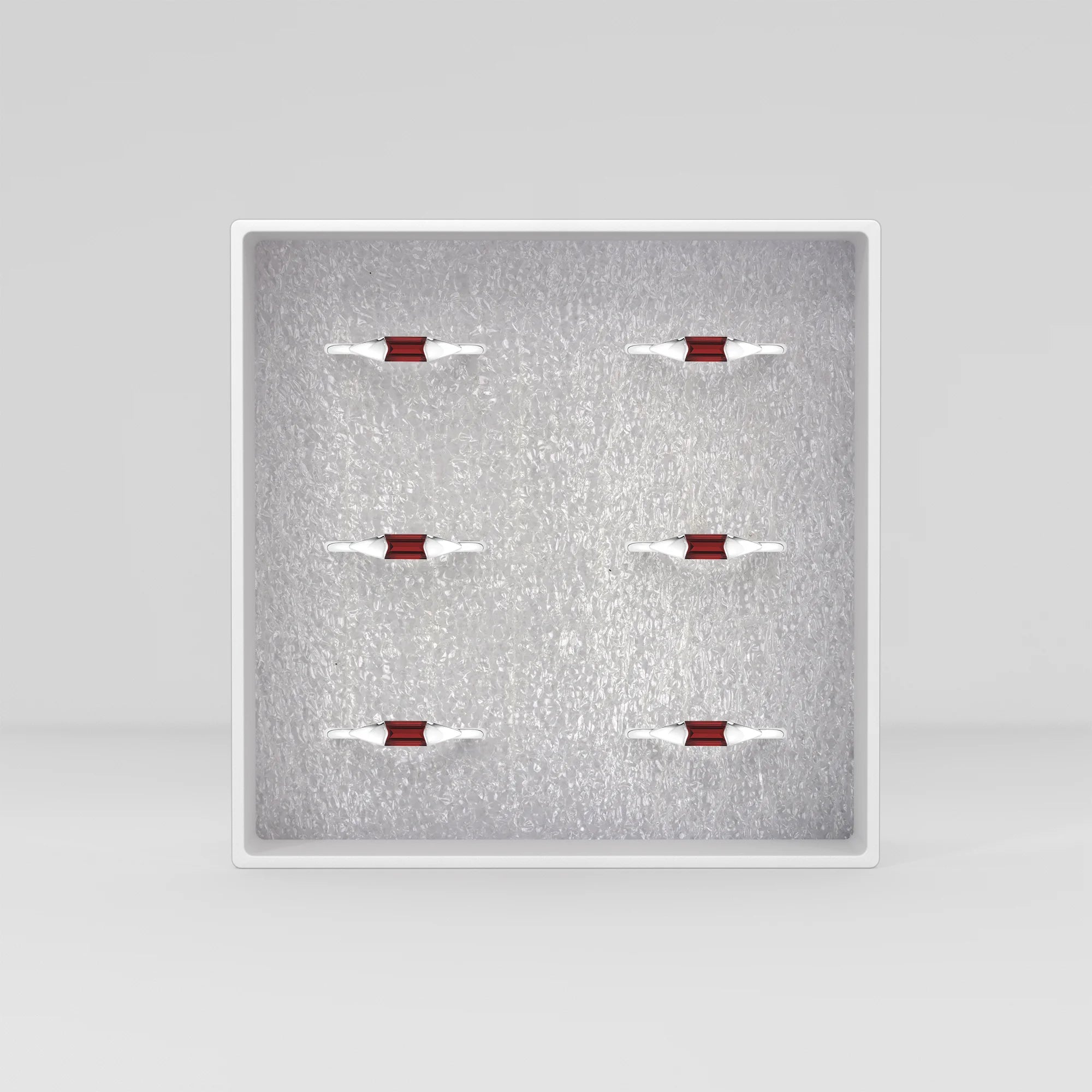 garnet bezel-set ring