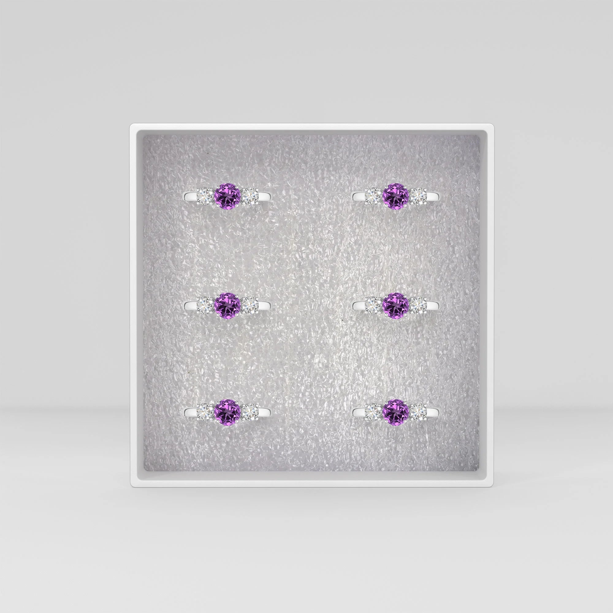 natural amethyst ring