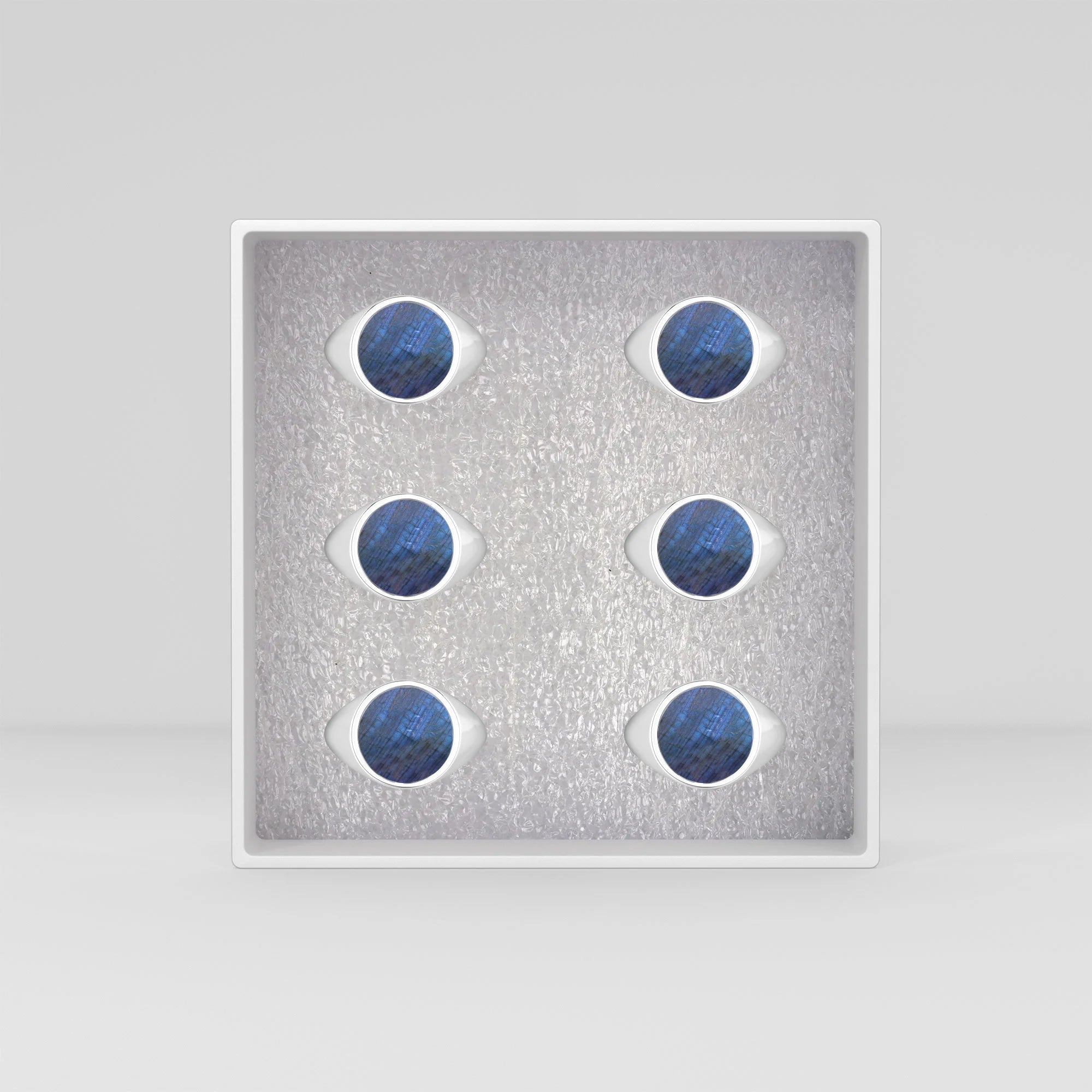 labradorite mens bezel-set ring