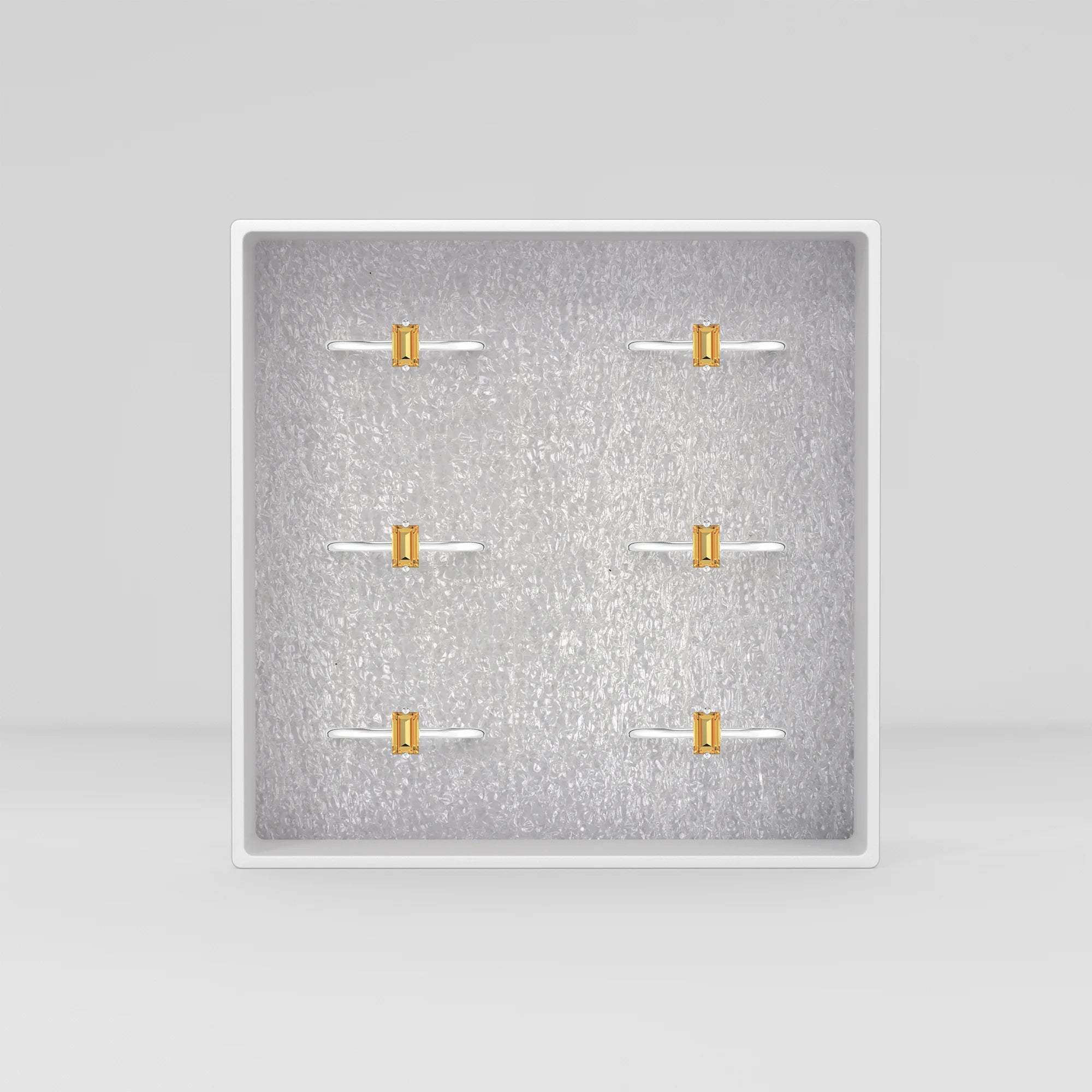 citrine prong-set ring