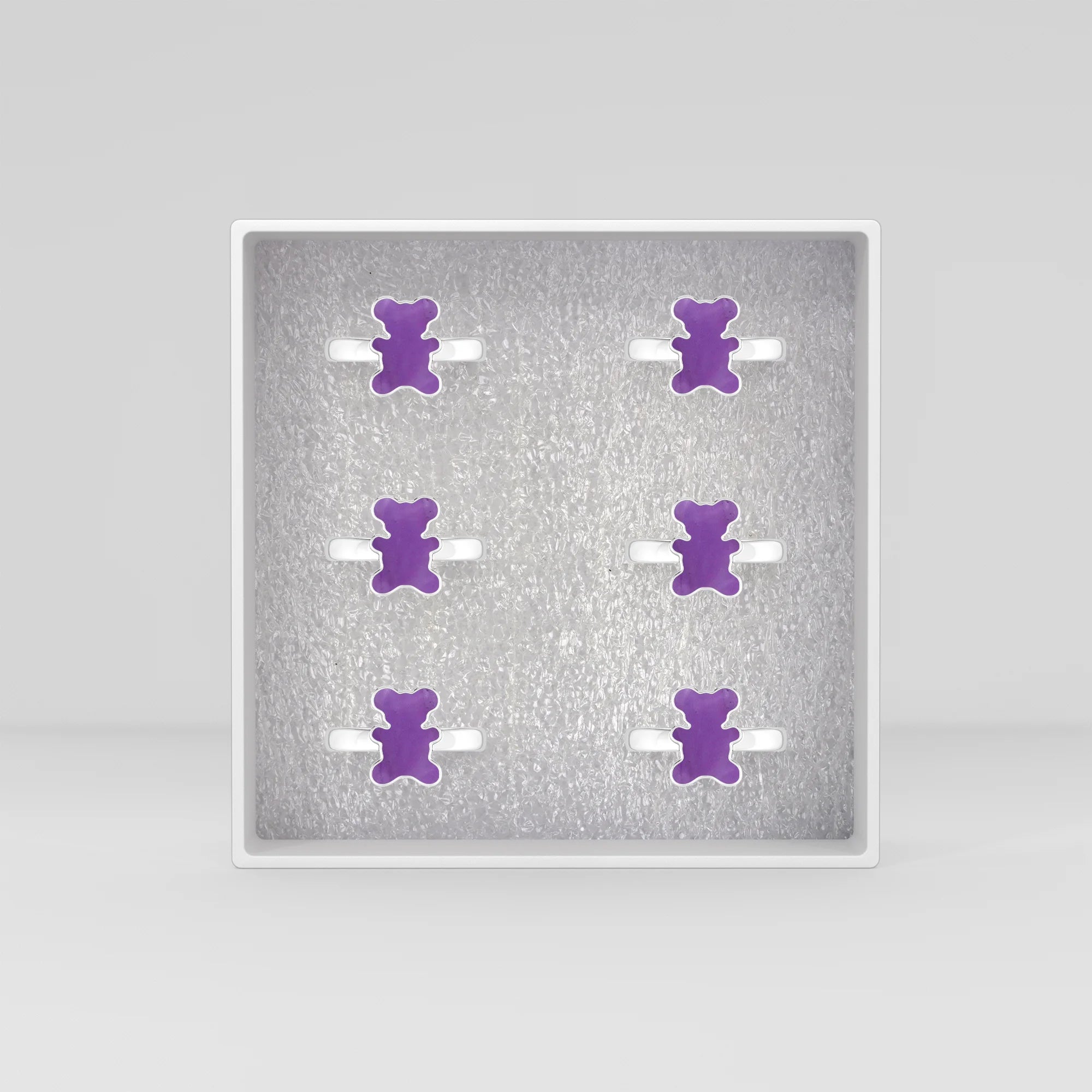 amethyst bezel-set ring