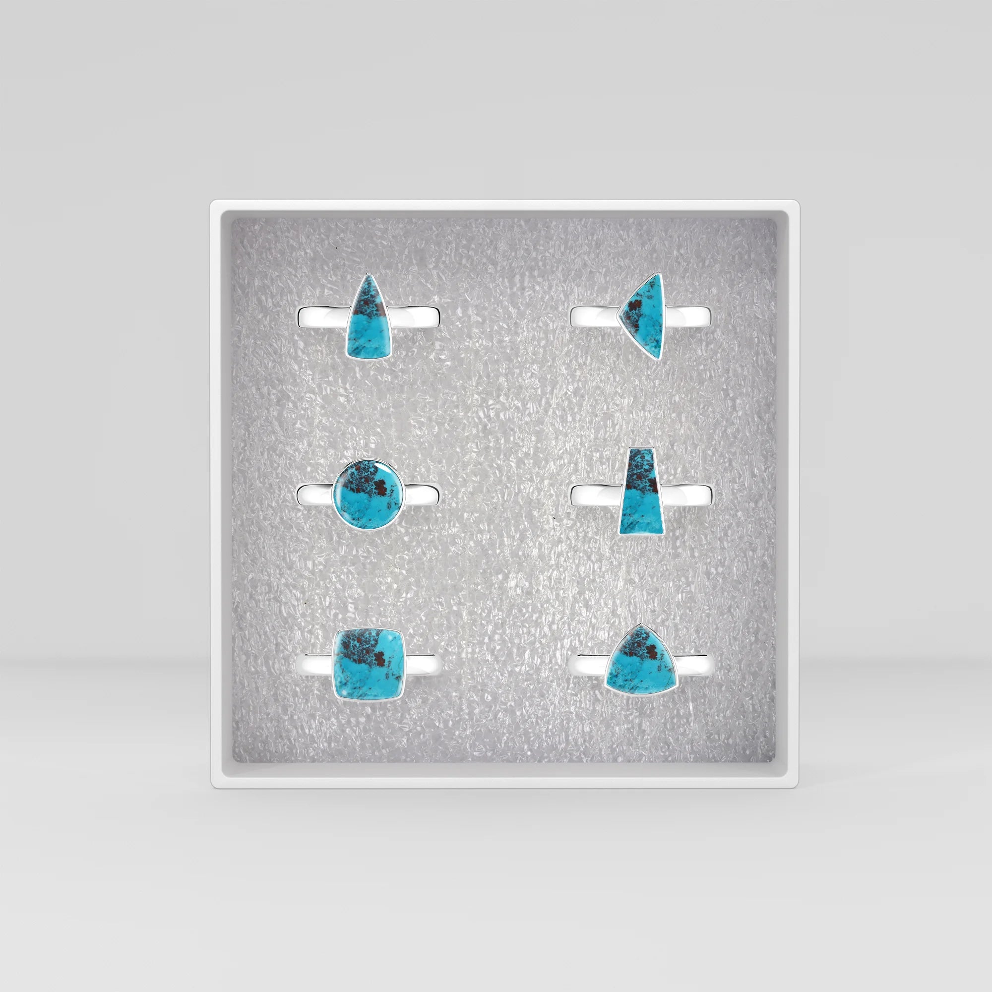 shattuckite bezel-set ring