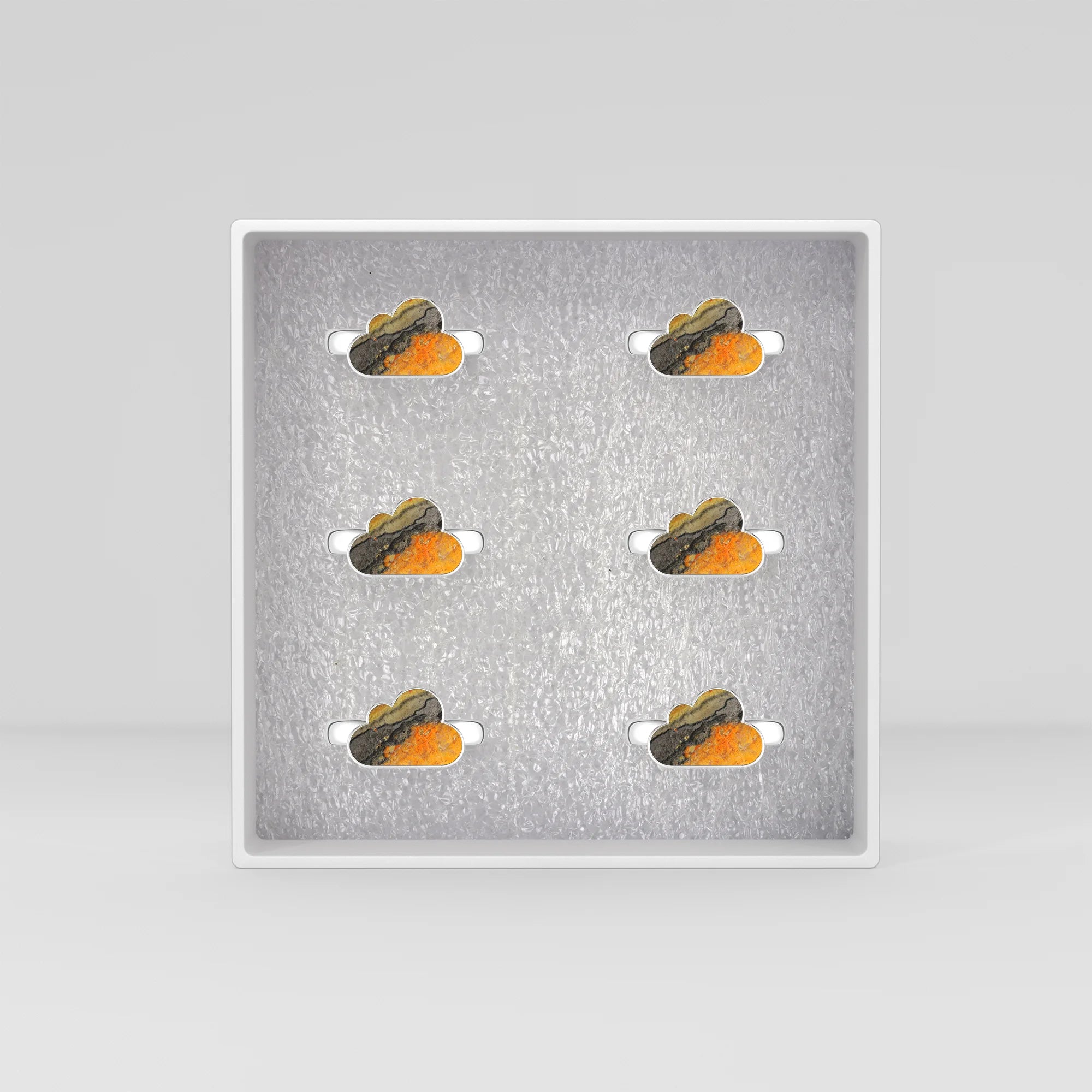 bumble bee bezel-set ring