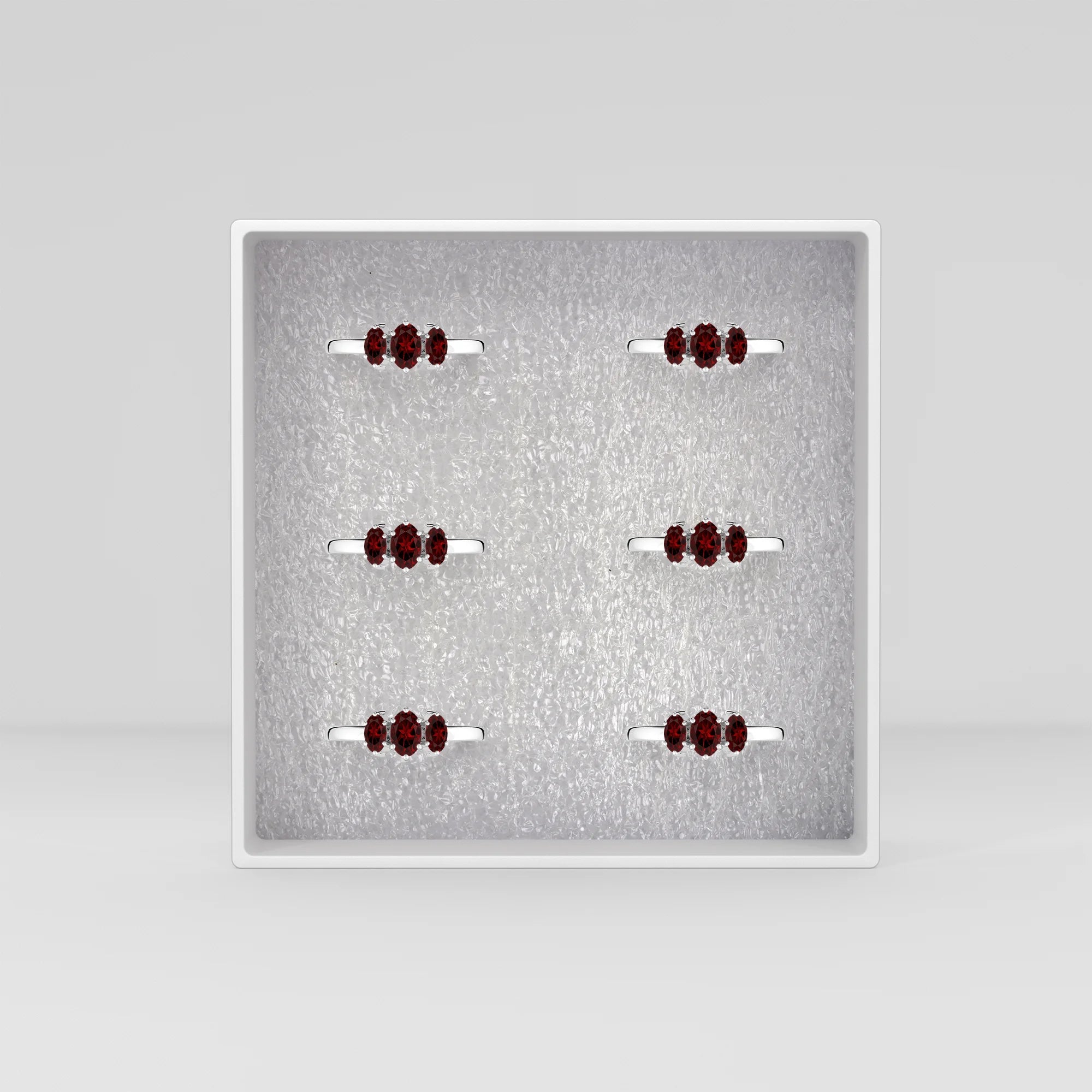 garnet prong-set ring