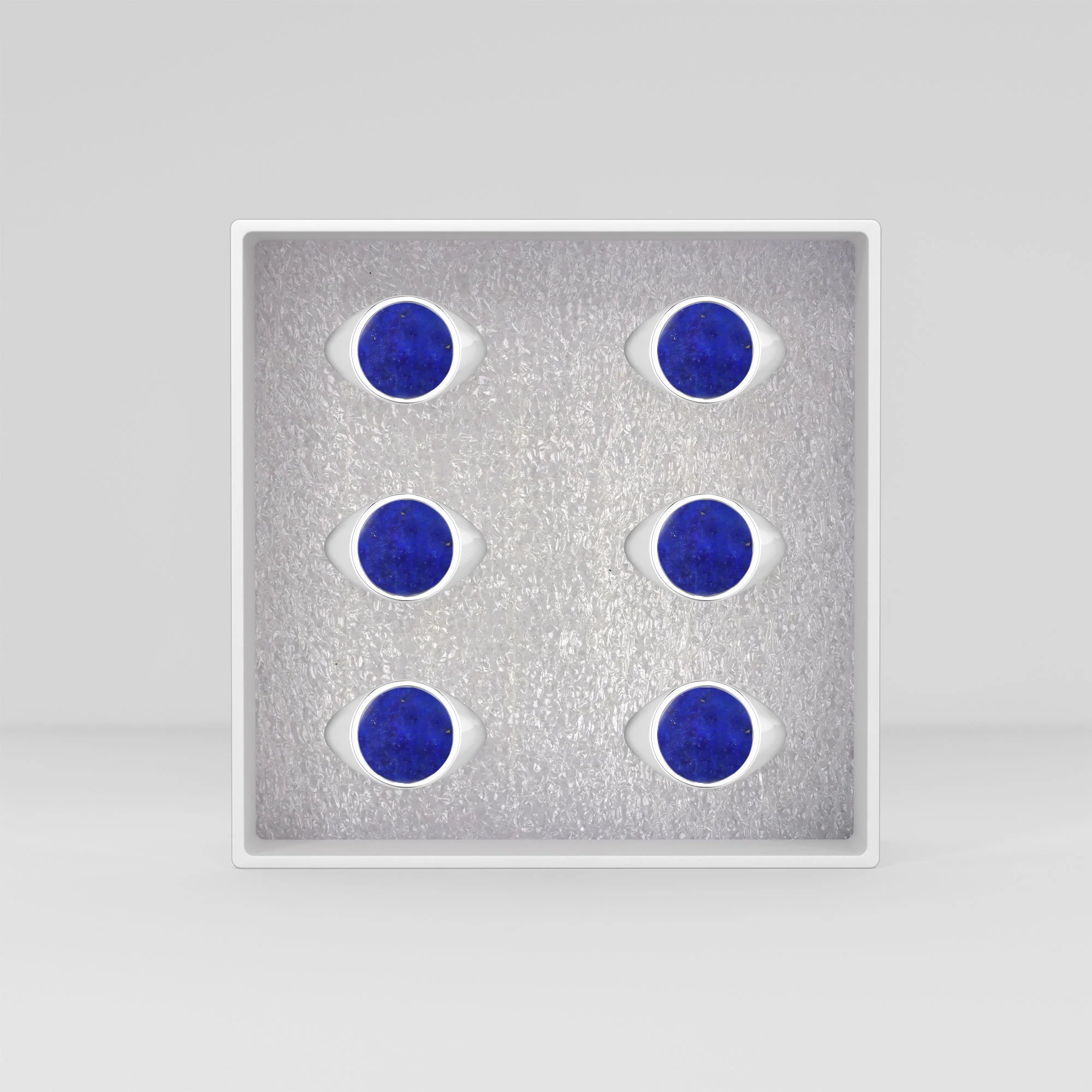 lapis lazuli mens bezel-set ring