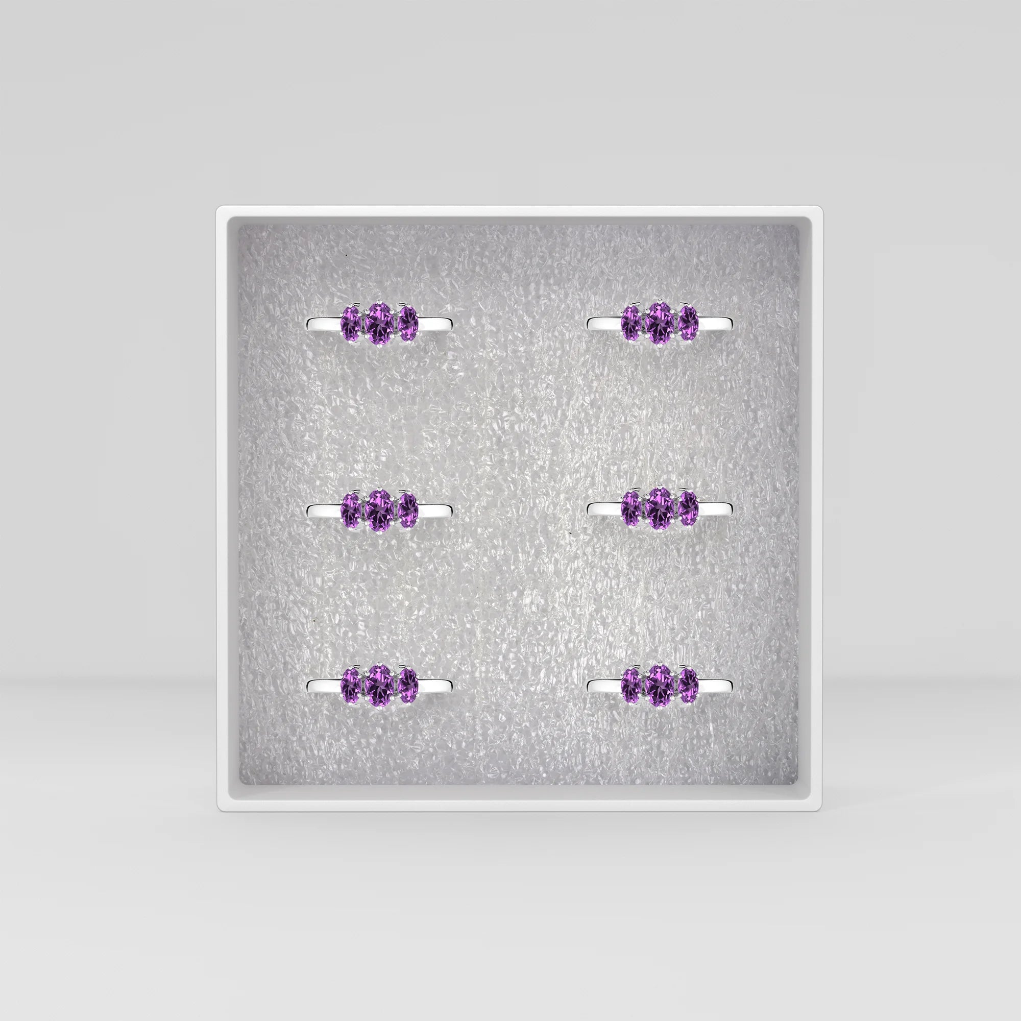 amethyst prong-set ring