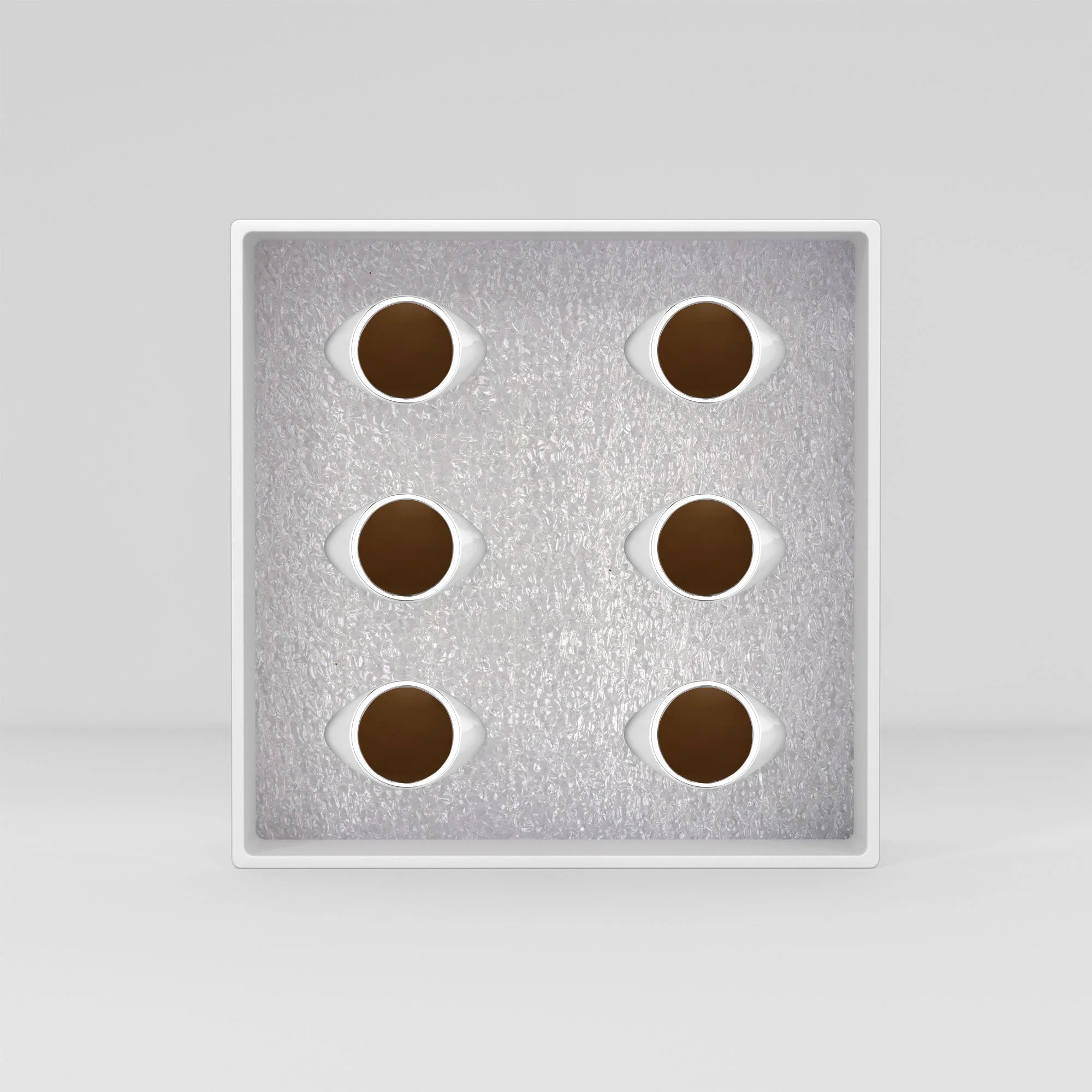 smoky quartz mens prong-set ring