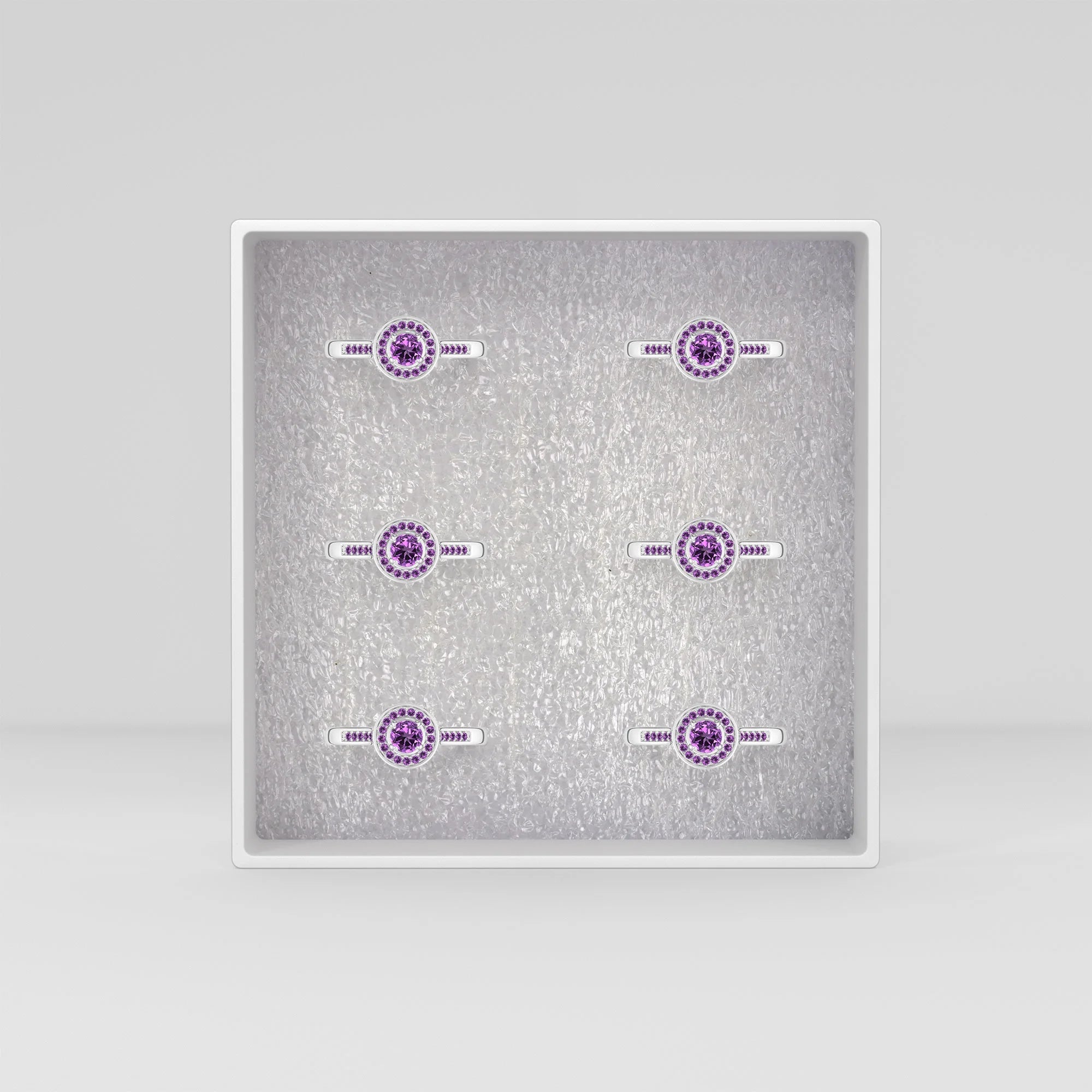 amethyst prong-set ring