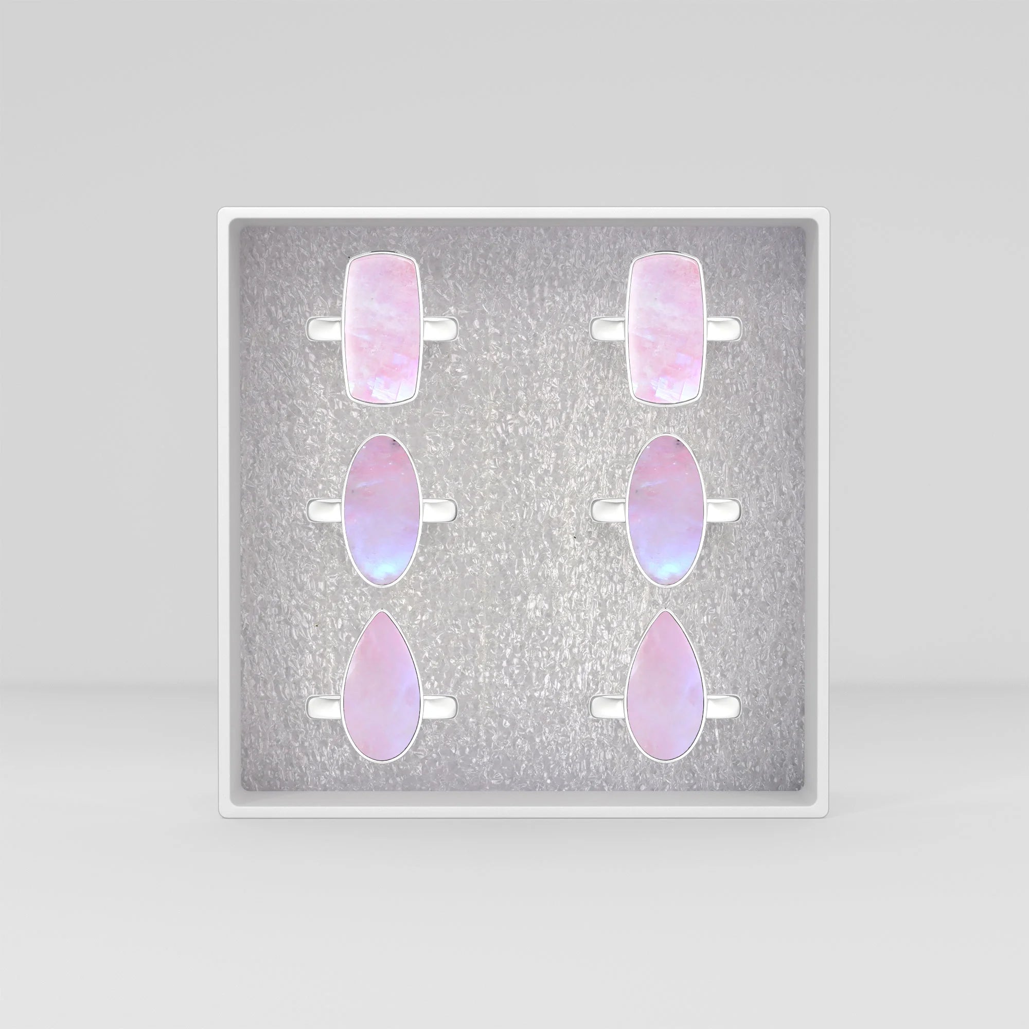 pink-moonstone bezel-set ring