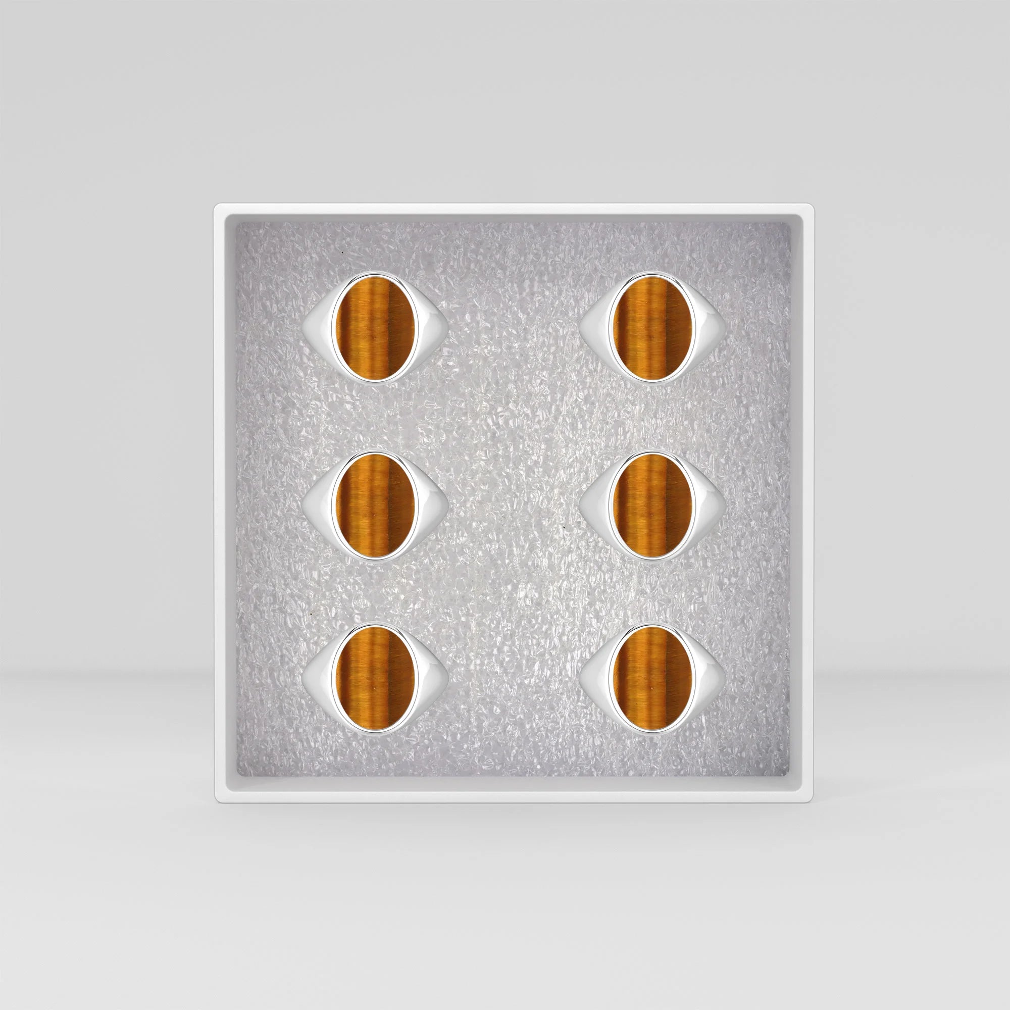 tiger eye prong-set ring