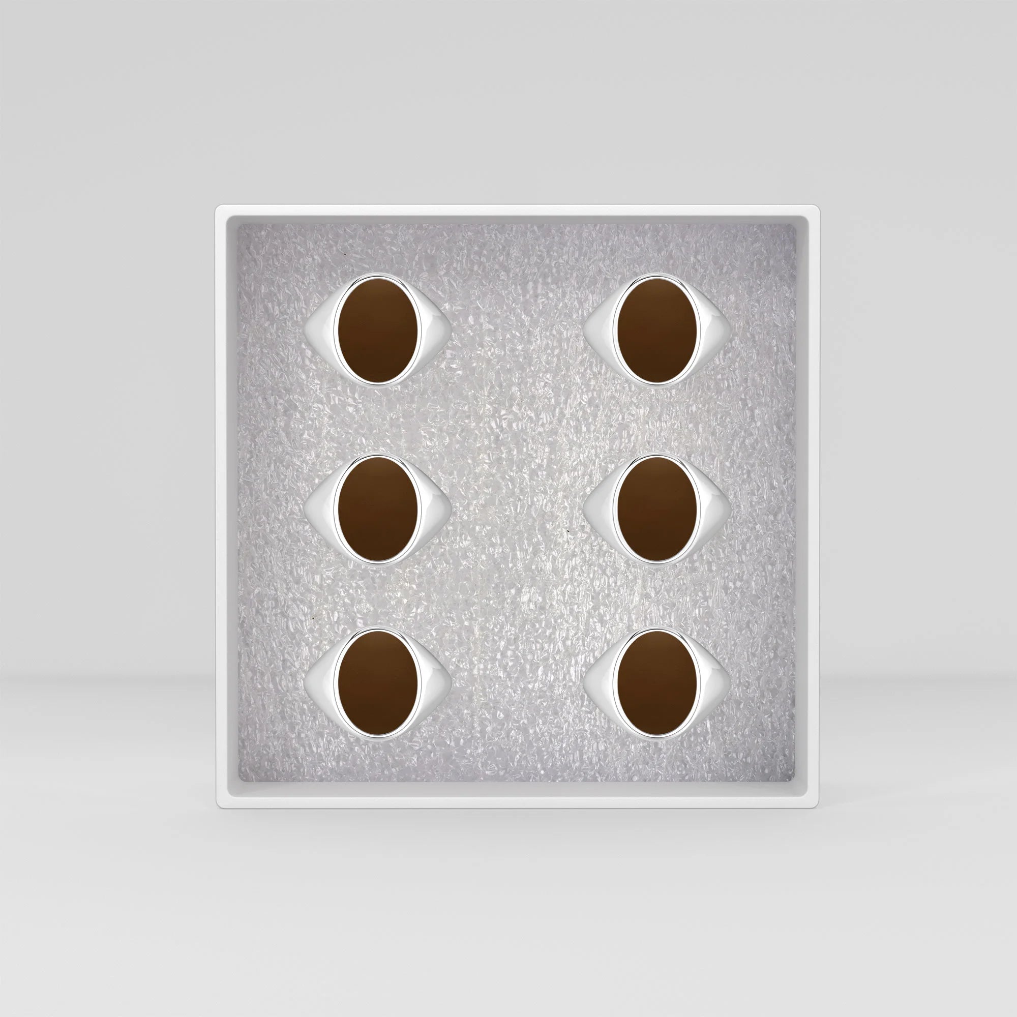 smoky quartz prong-set ring