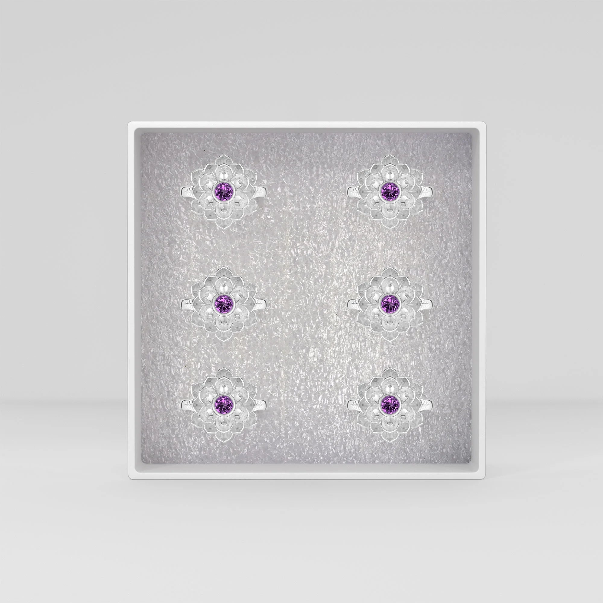 natural amethyst ring