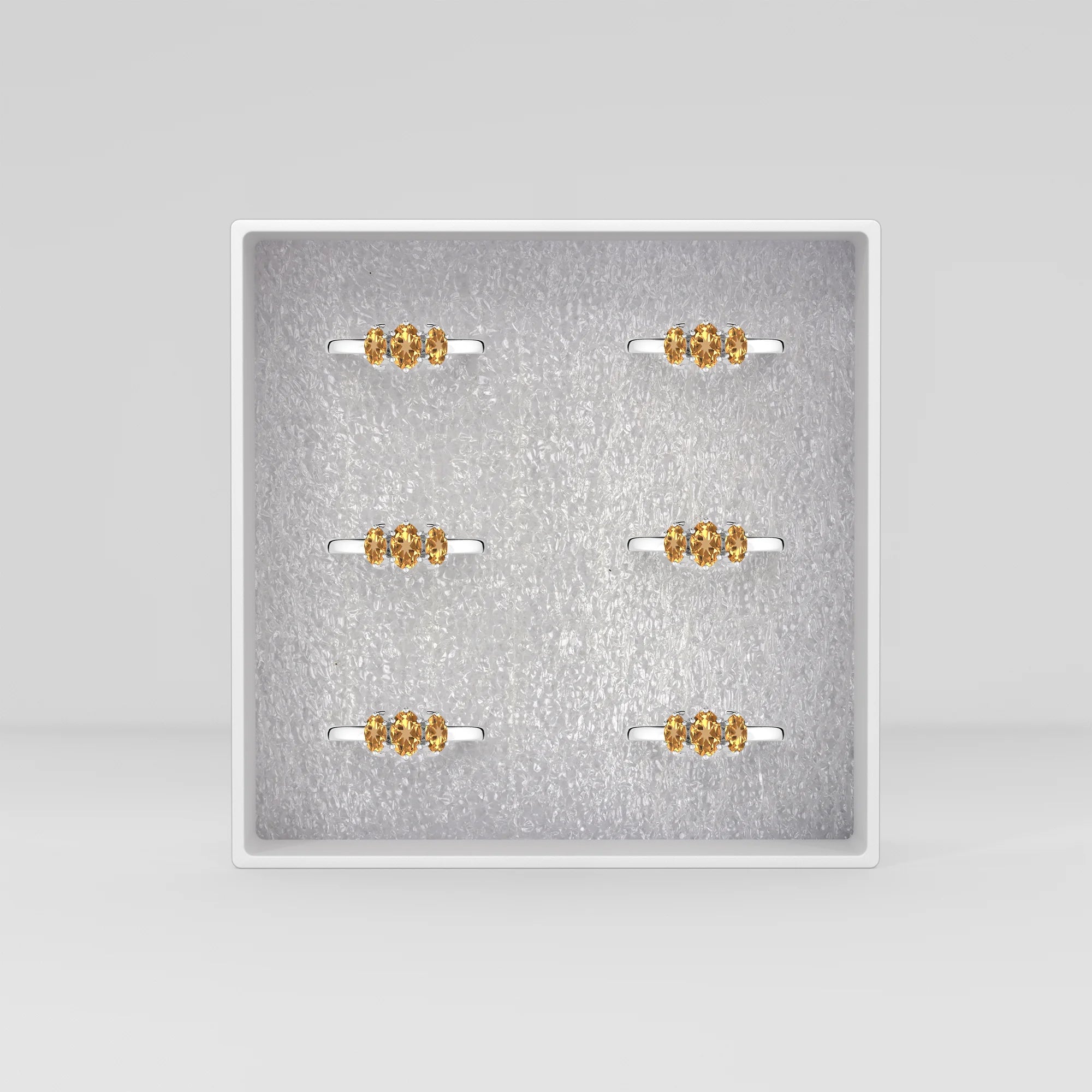 citrine prong-set ring