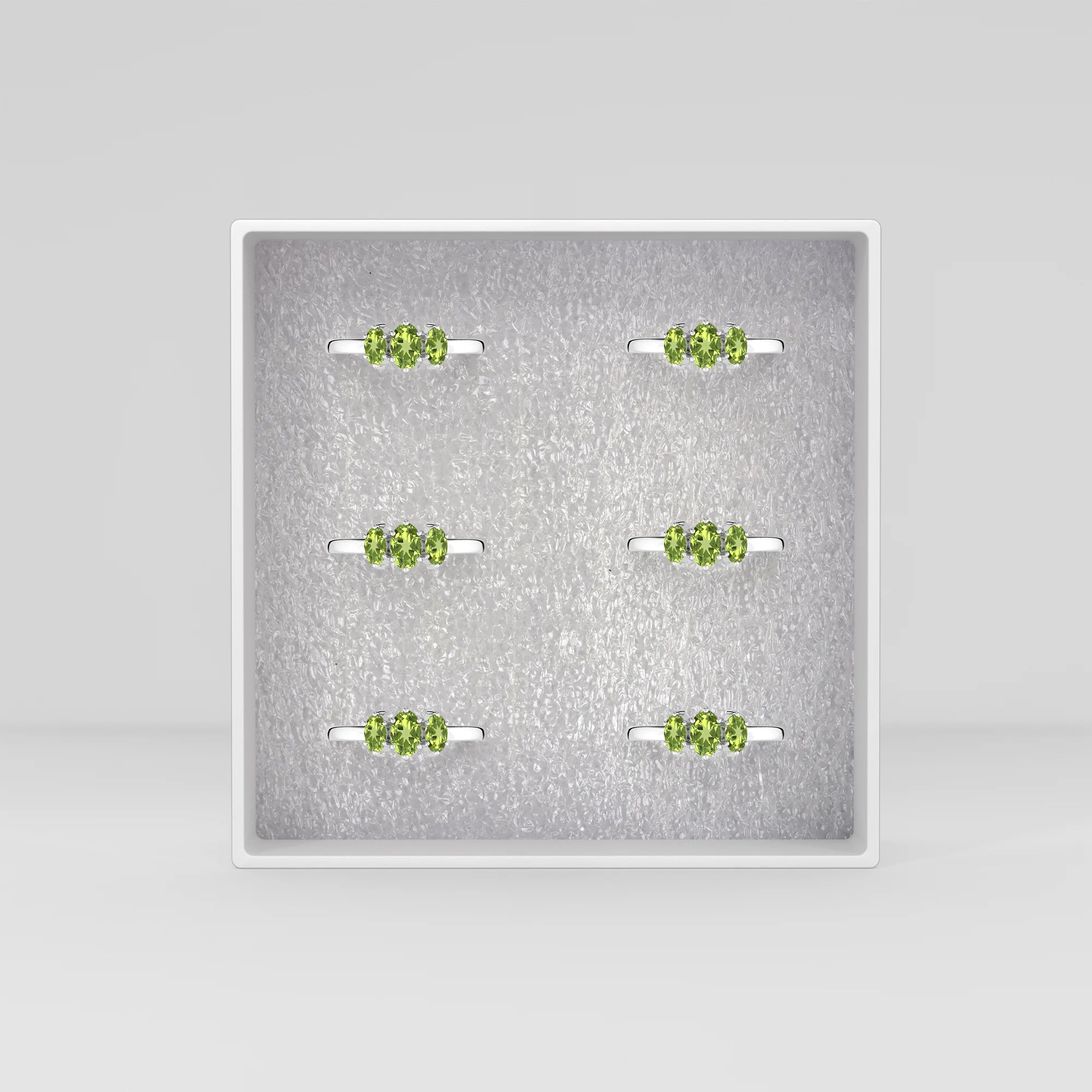 peridot prong-set ring