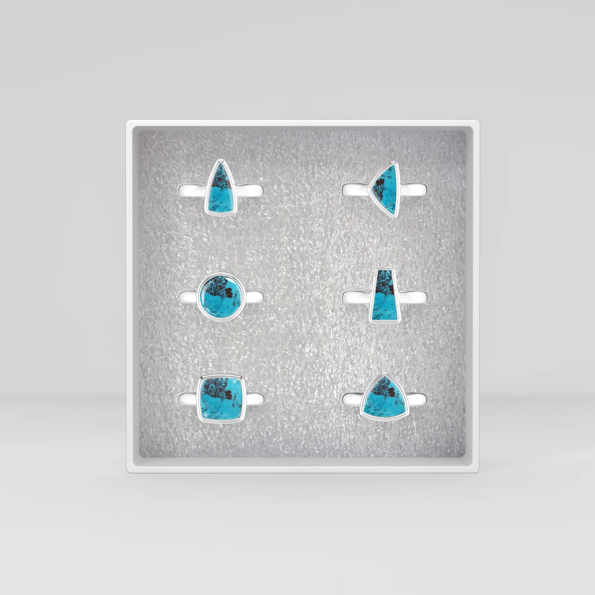 shattuckite bezel-set ring