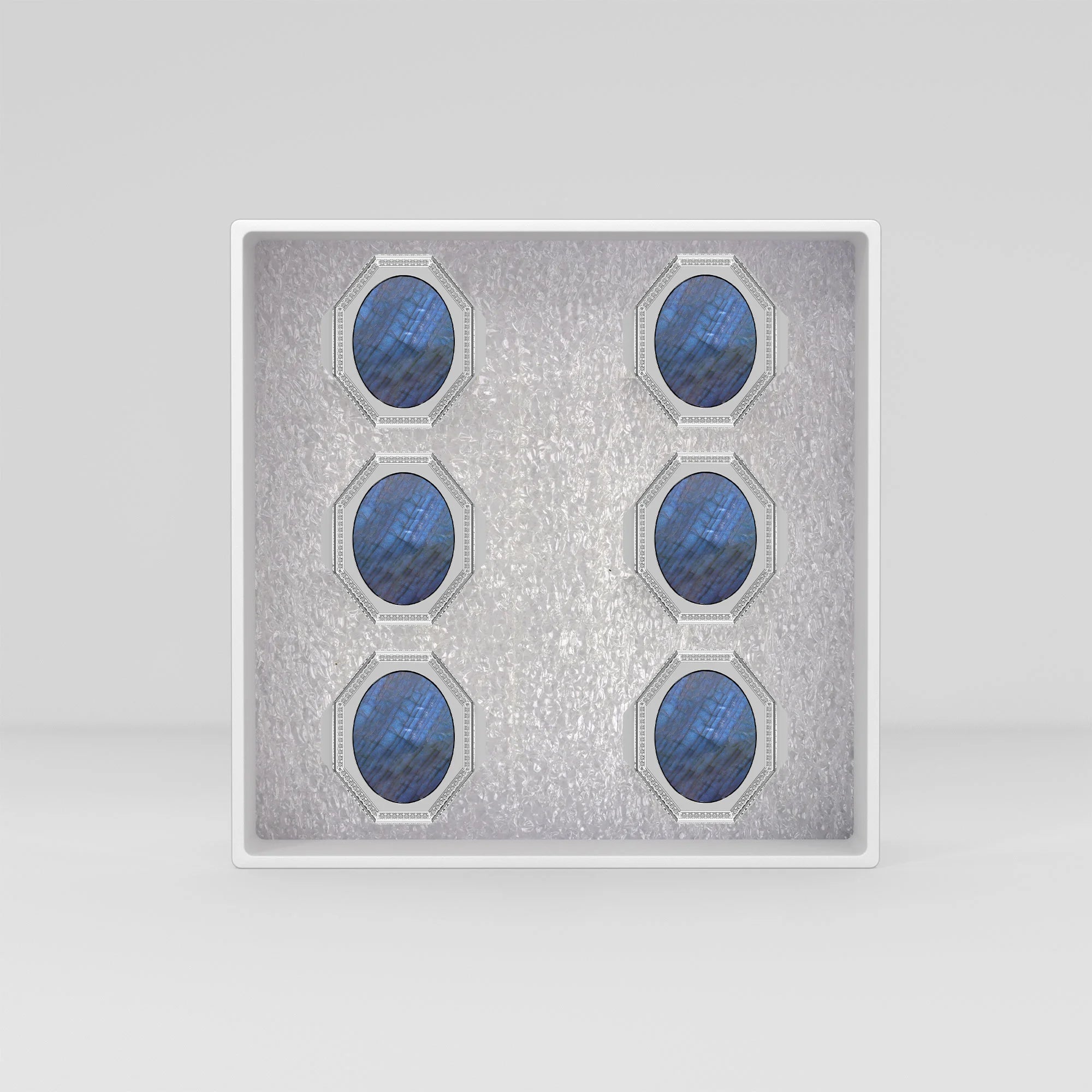 labradorite men bezel-set ring