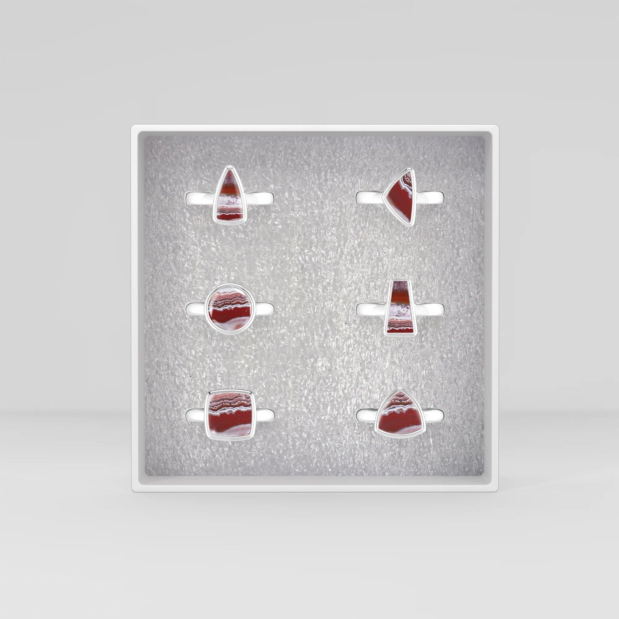 crazy-lace-agate bezel-set ring