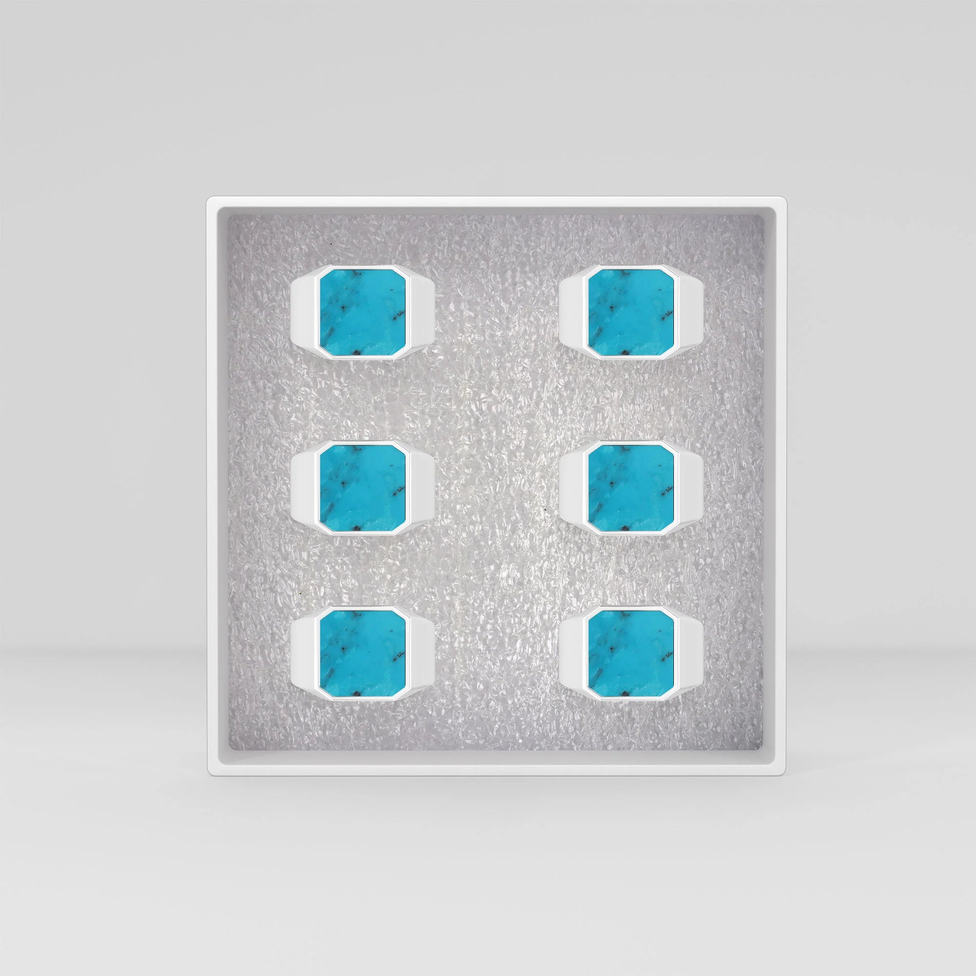 shattuckite men bezel-set ring