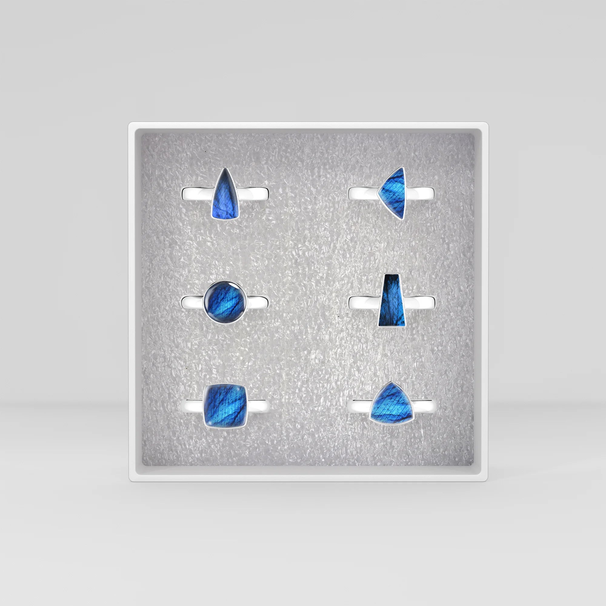 labradorite bezel-set ring